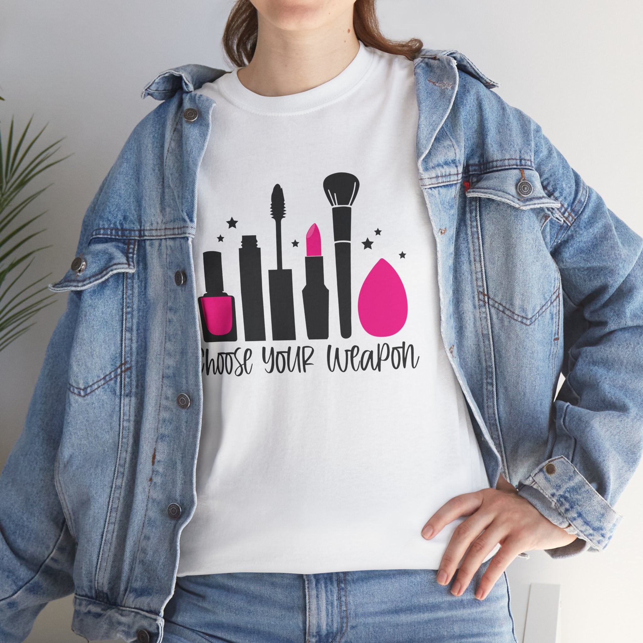 Women's Funny Cosmetic Makeup Graphic Novelty Tee