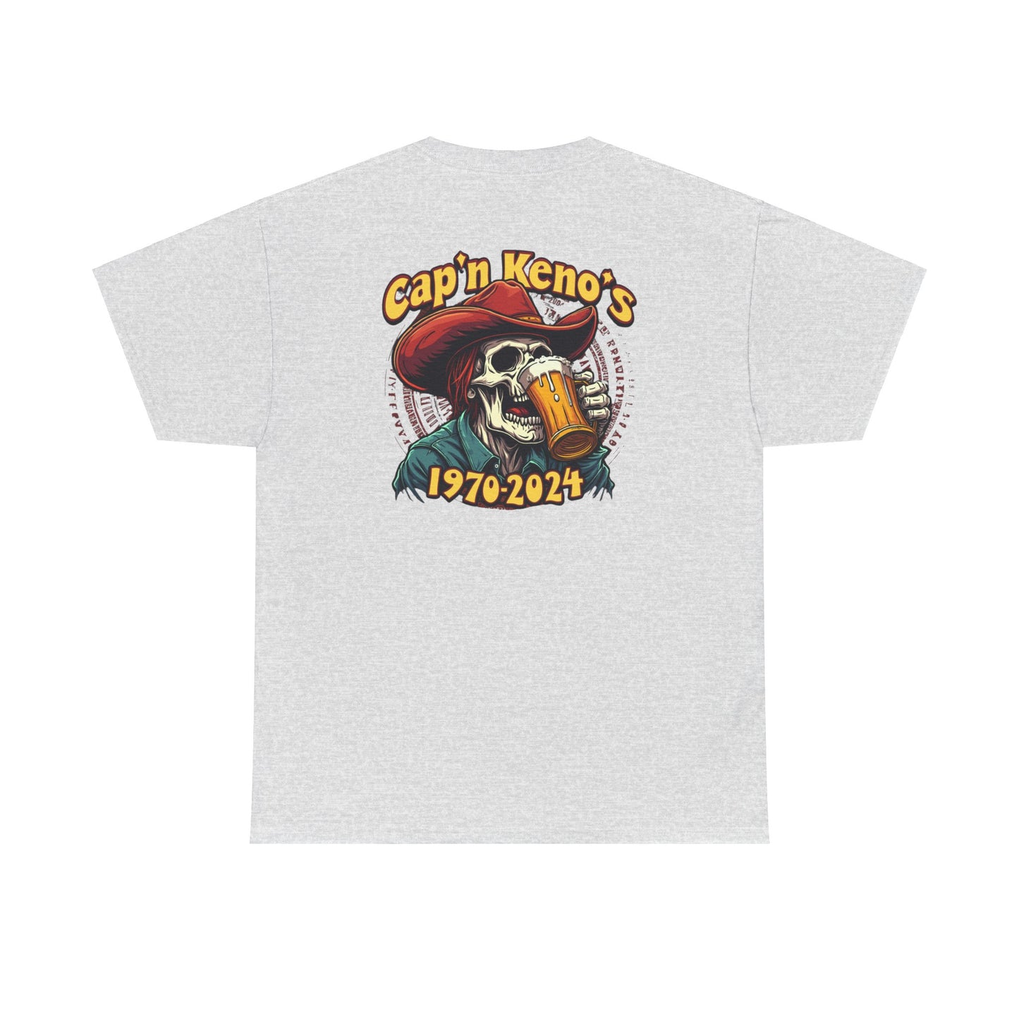 Cap'n Kenos Vintage Skull Graphic T-Shirt