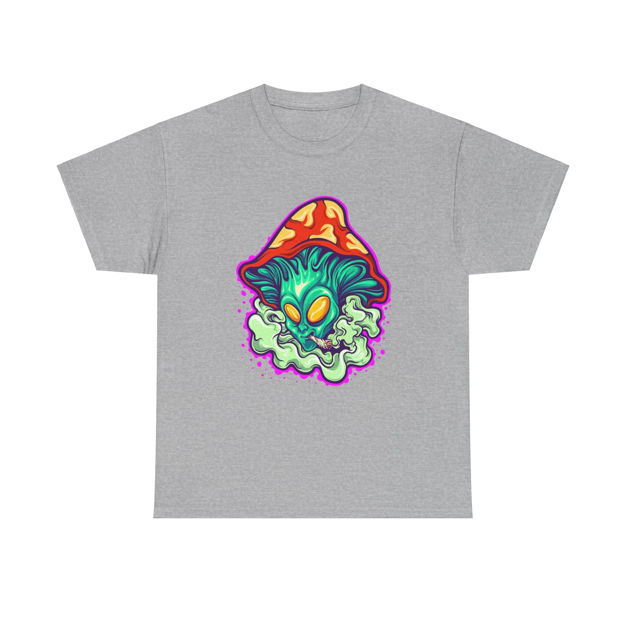 Alien Mushroom Trippy Psychedelic Unisex Tee T-Shirt