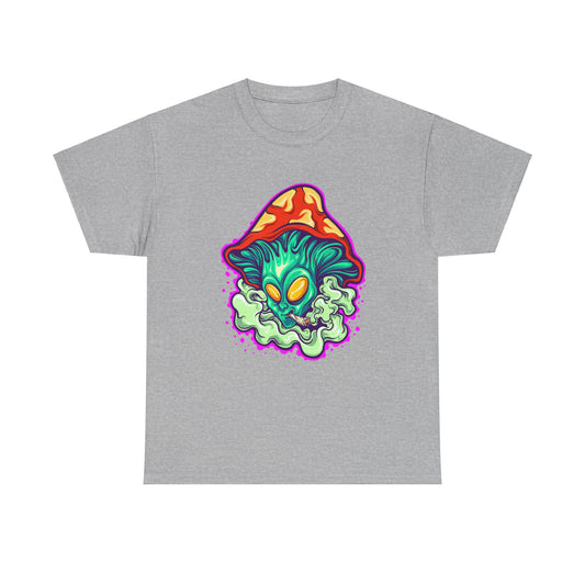 Alien Mushroom Trippy Psychedelic Unisex Tee T-Shirt