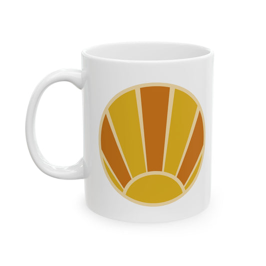 Cute Retro Vintage Sunset Graphic Novelty Ceramic Coffee Mug