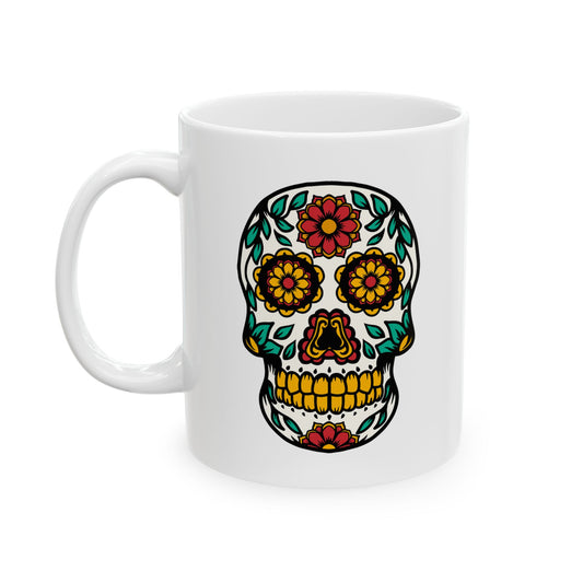 Sugar Skull Mexico MX Ceramic Coffee Mug