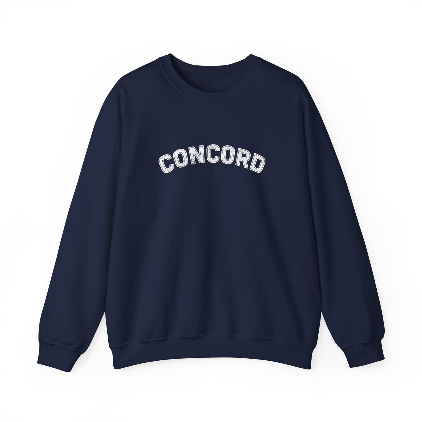 Concord North Carolina NC Curved Crewneck Sweatshirt