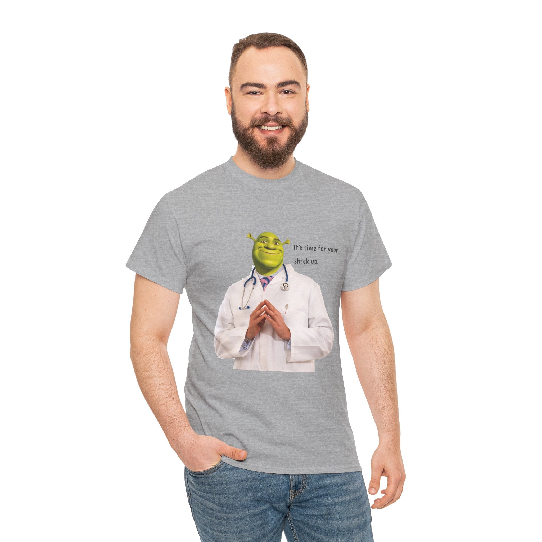 Funny Shrek Up Meme Unisex Graphic Novelty T-Shirt