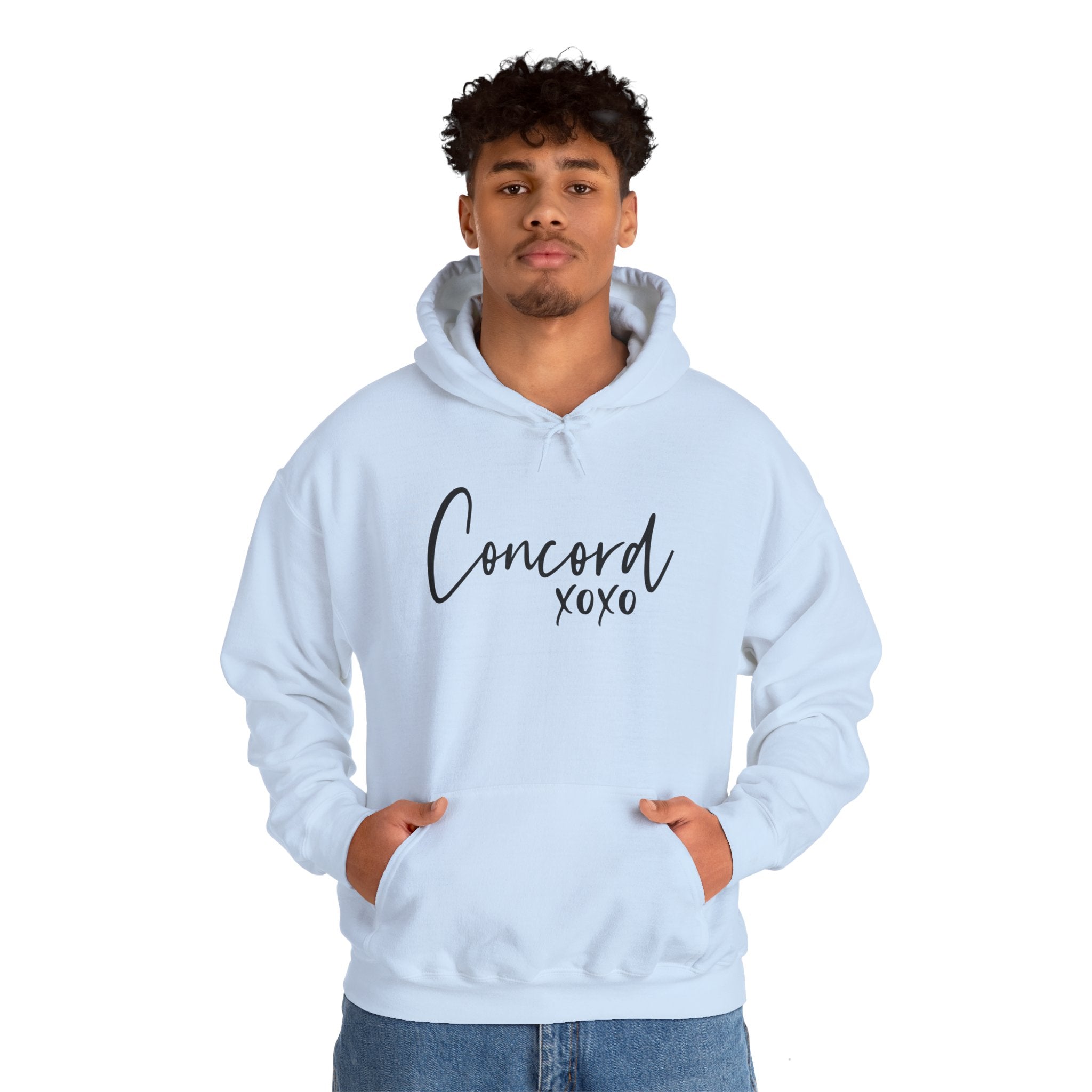 Concord North Carolina NC State Cursive Hoodie