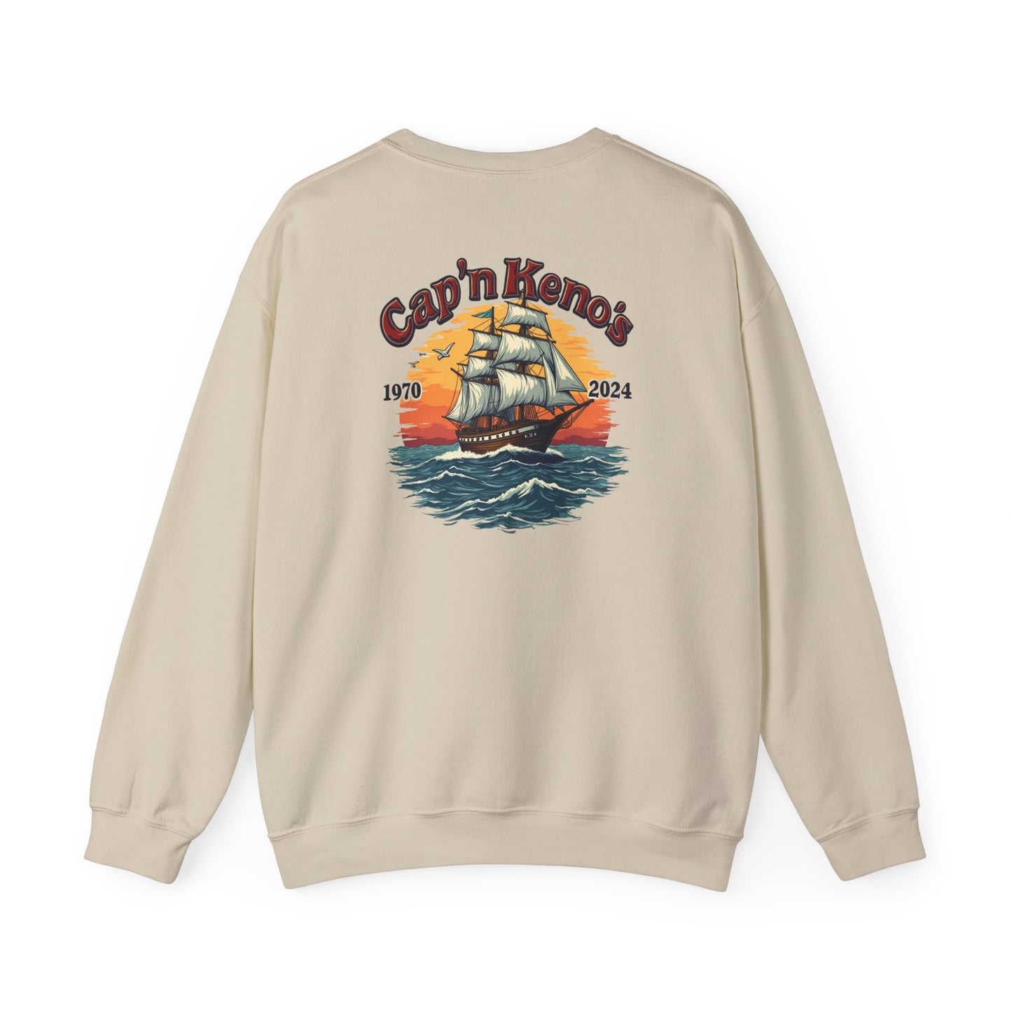 Cap'n Kenos Encinitas California Tribute Sailor Graphic Unisex Sweatshirt