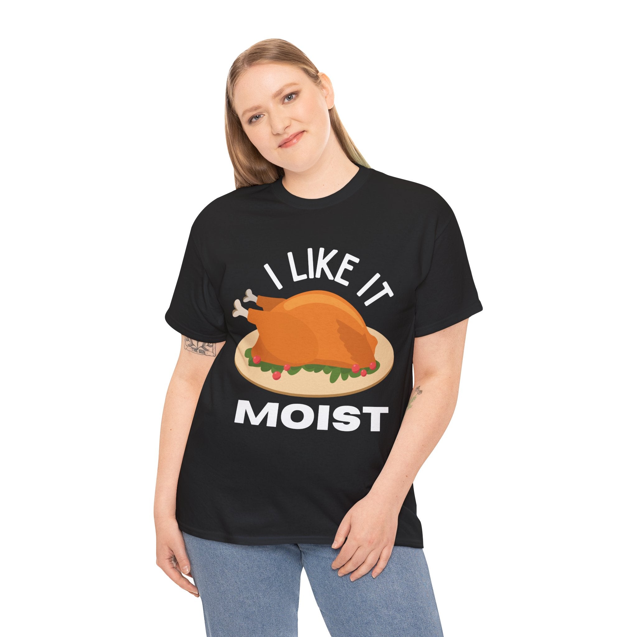 I Like It Moist Funny Thanksgiving Costume Turkey Leg Day Women's Men's T-Shirt