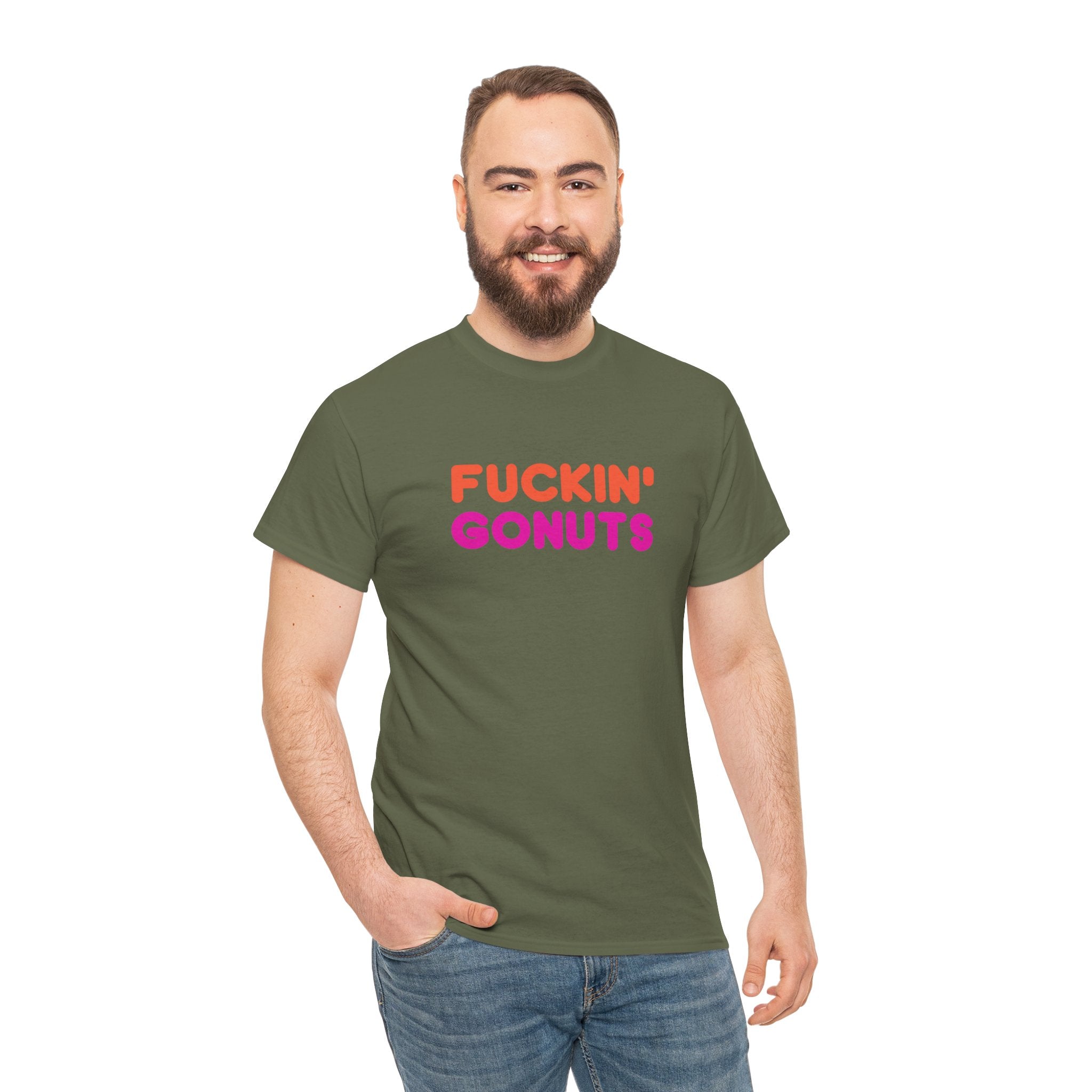 Funny Fuckin' Gonuts Dunkin Meme Novelty Graphic Tee