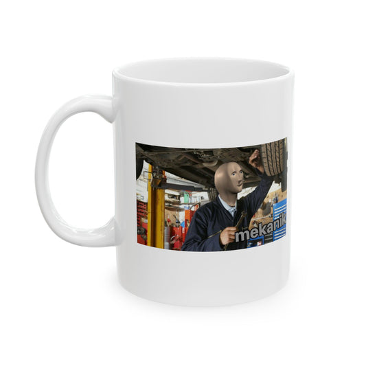 Funny Auto Car Mechanic Meme Ceramic Coffee Mug