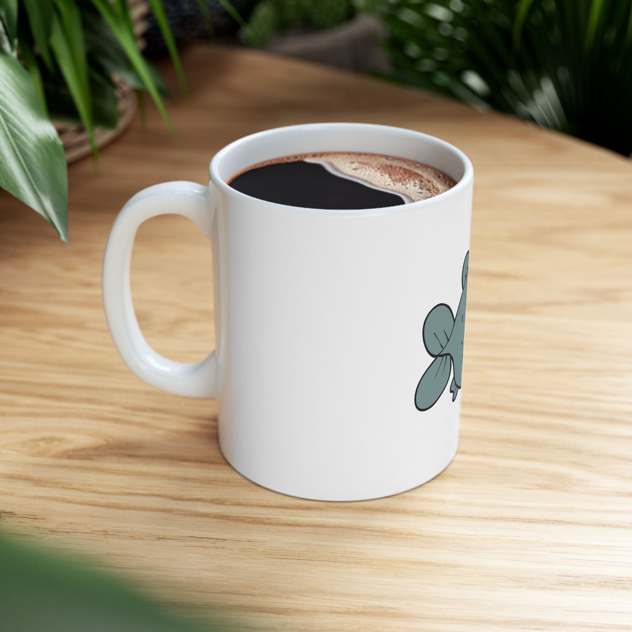 Cute Cartoon Fish Graphic Novelty Ceramic Coffee Mug