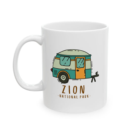 Zion National Park Utah Travel Souvenir Ceramic Outdoor Camping Coffee Mug