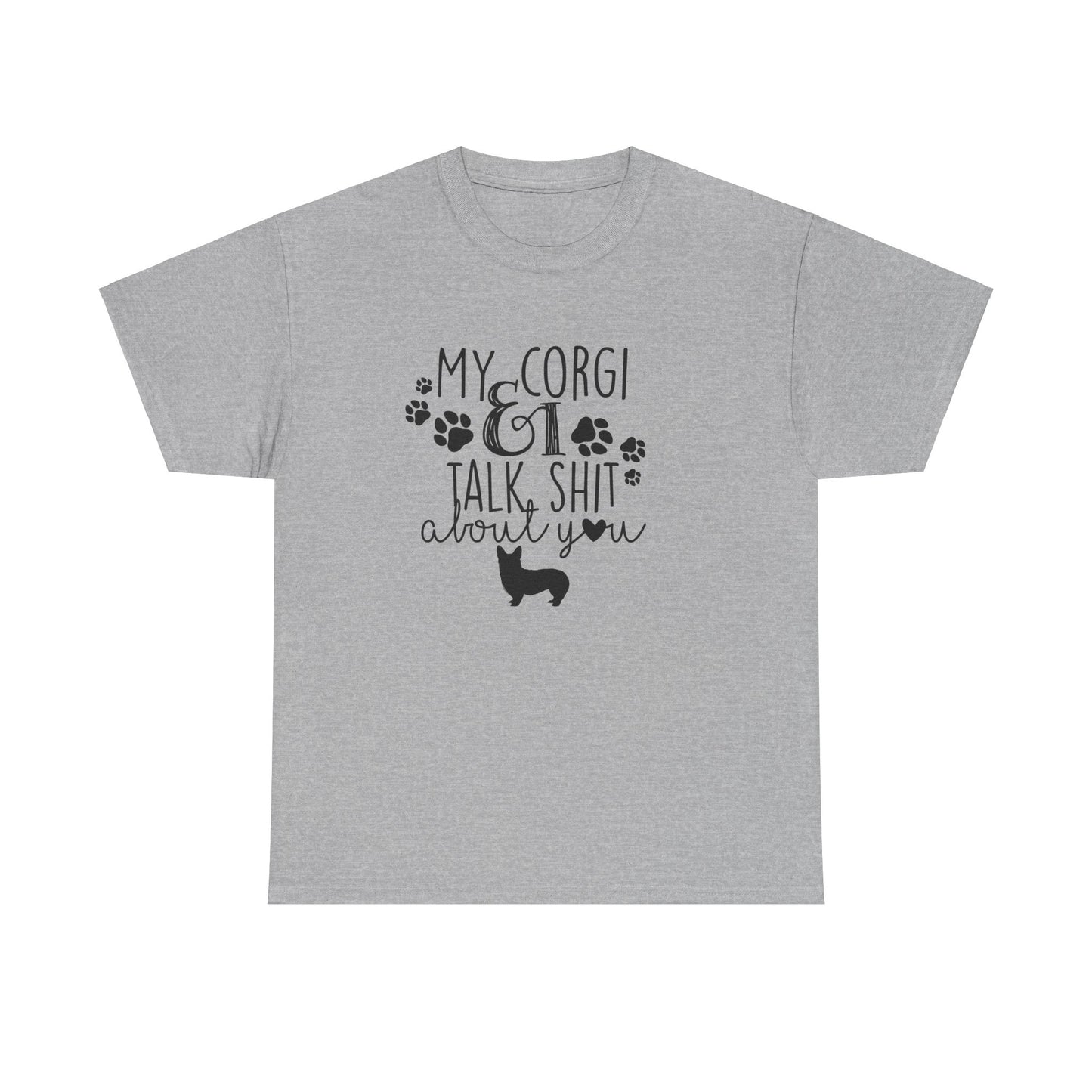 Funny Cute Corgi Dog Lover Gift Unisex Graphic Novelty Tee