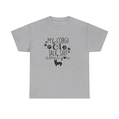 Funny Cute Corgi Dog Lover Gift Unisex Graphic Novelty Tee