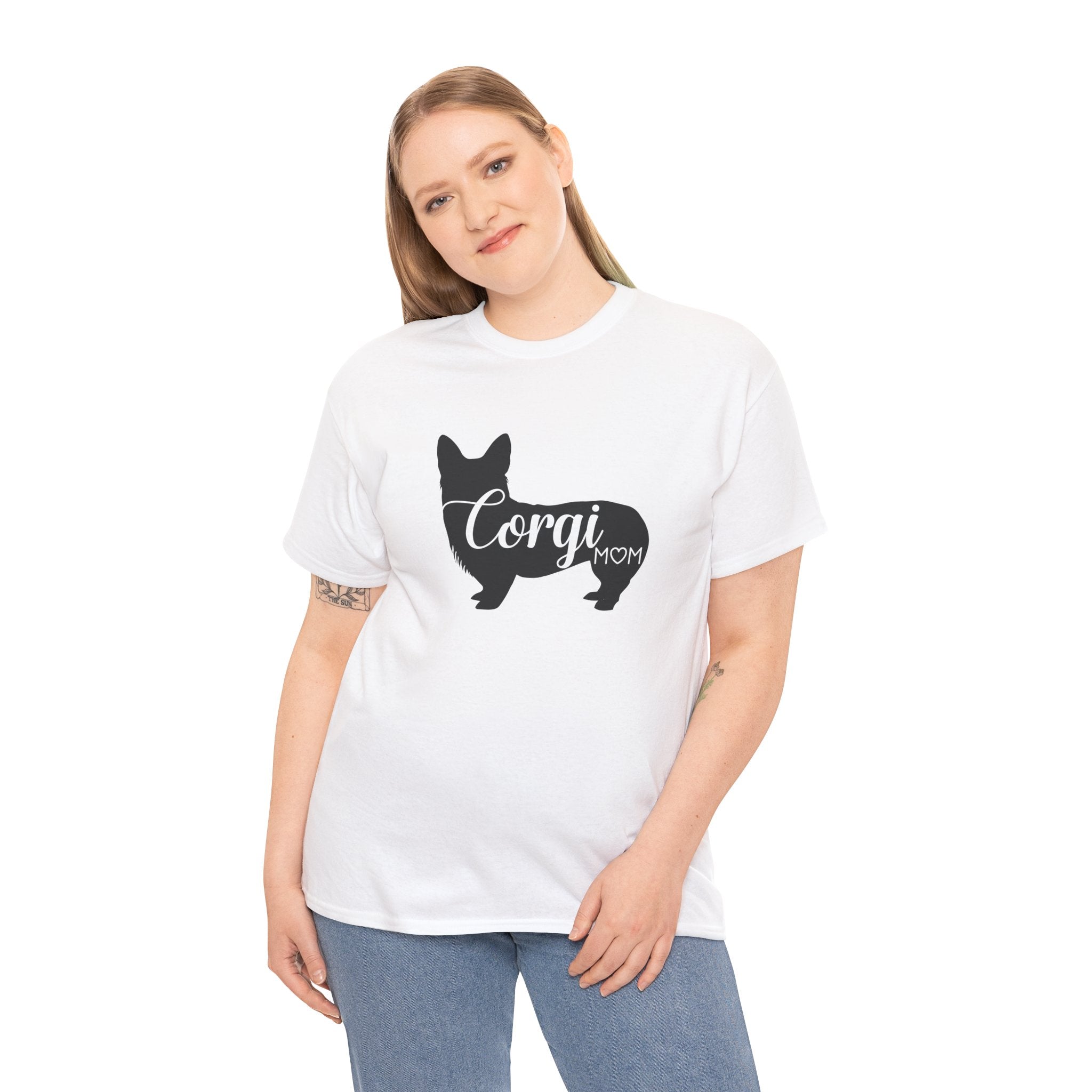 Women's Corgi Mom Dog Lover Gift Cute Graphic Novelty Tee