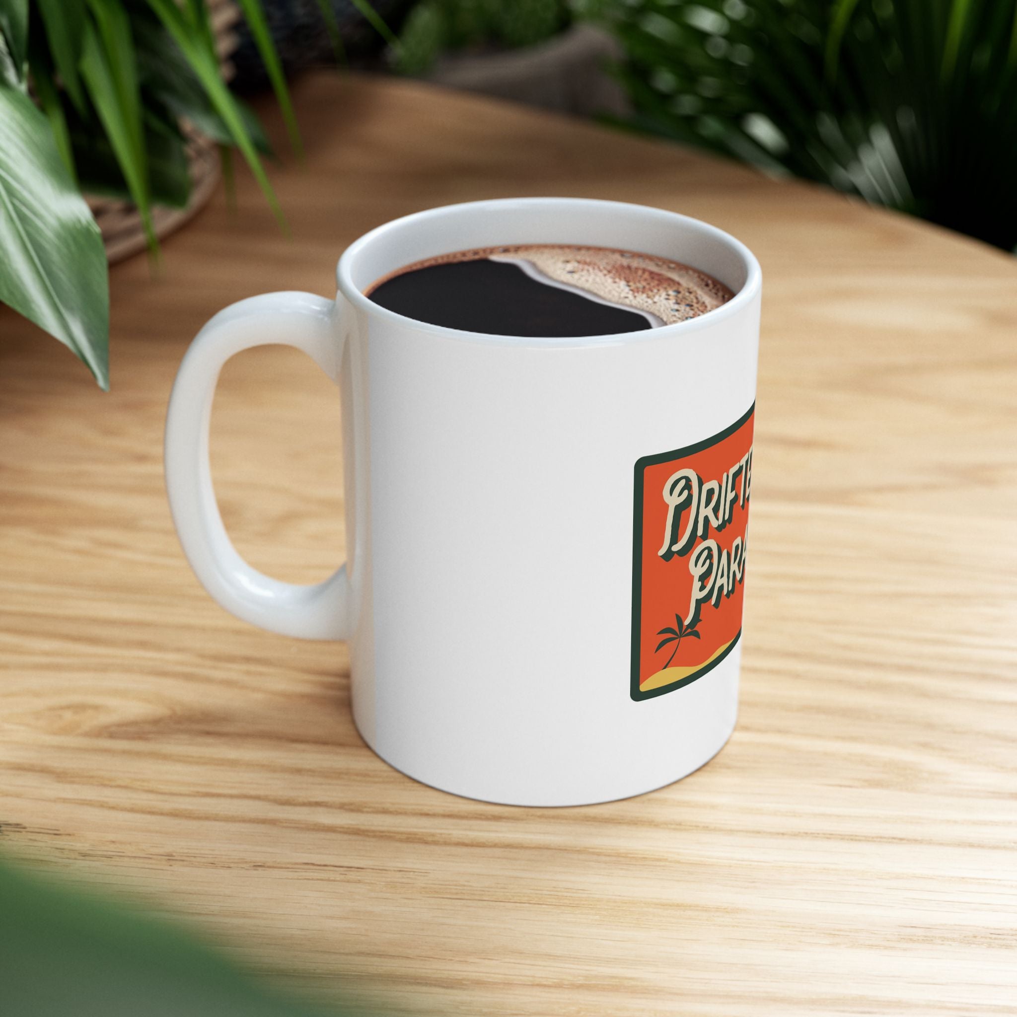 Drifters Paradise Retro Graphic Novelty Ceramic Coffee Mug