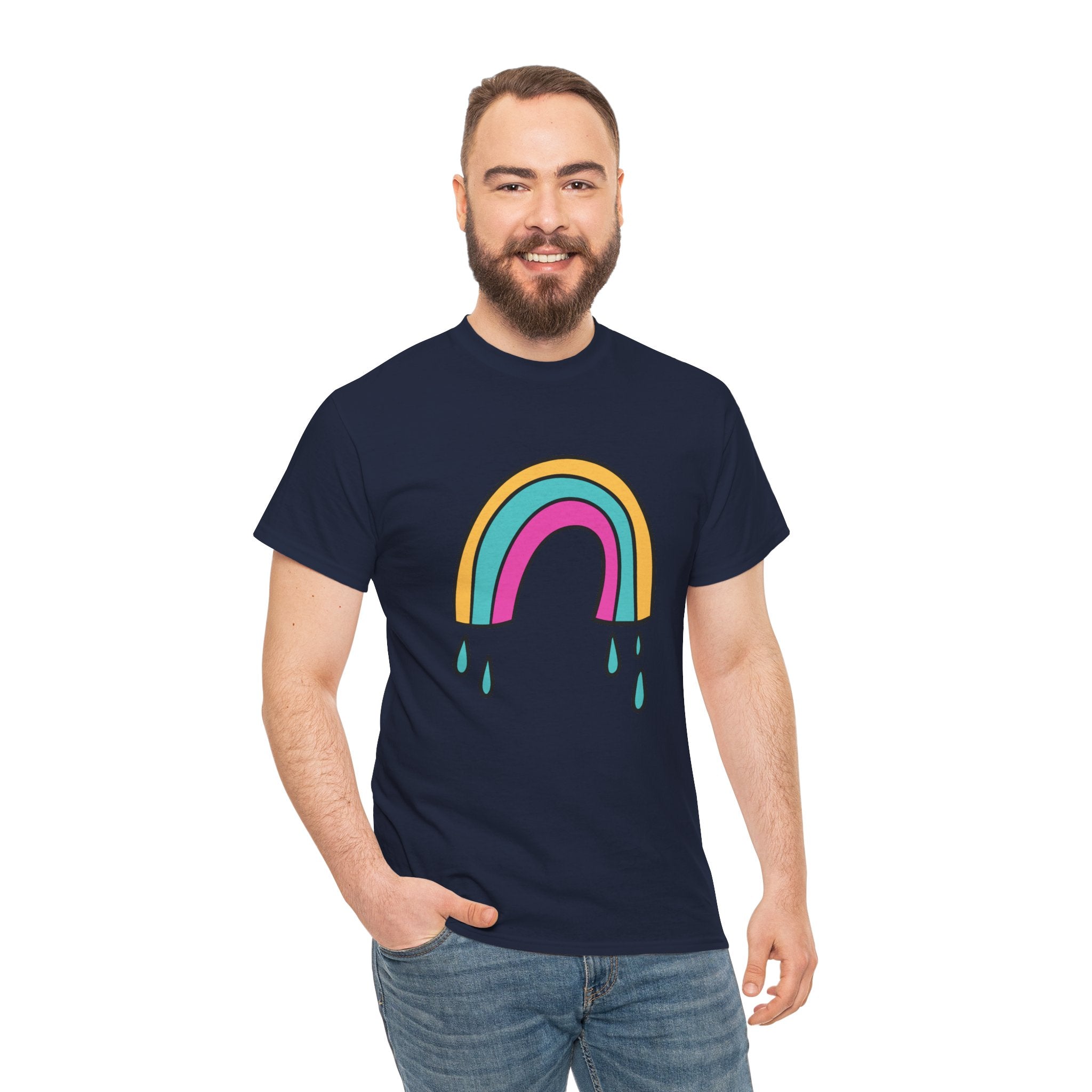 Cute Rainbow Boho Unisex Graphic Novelty Shirt Tee