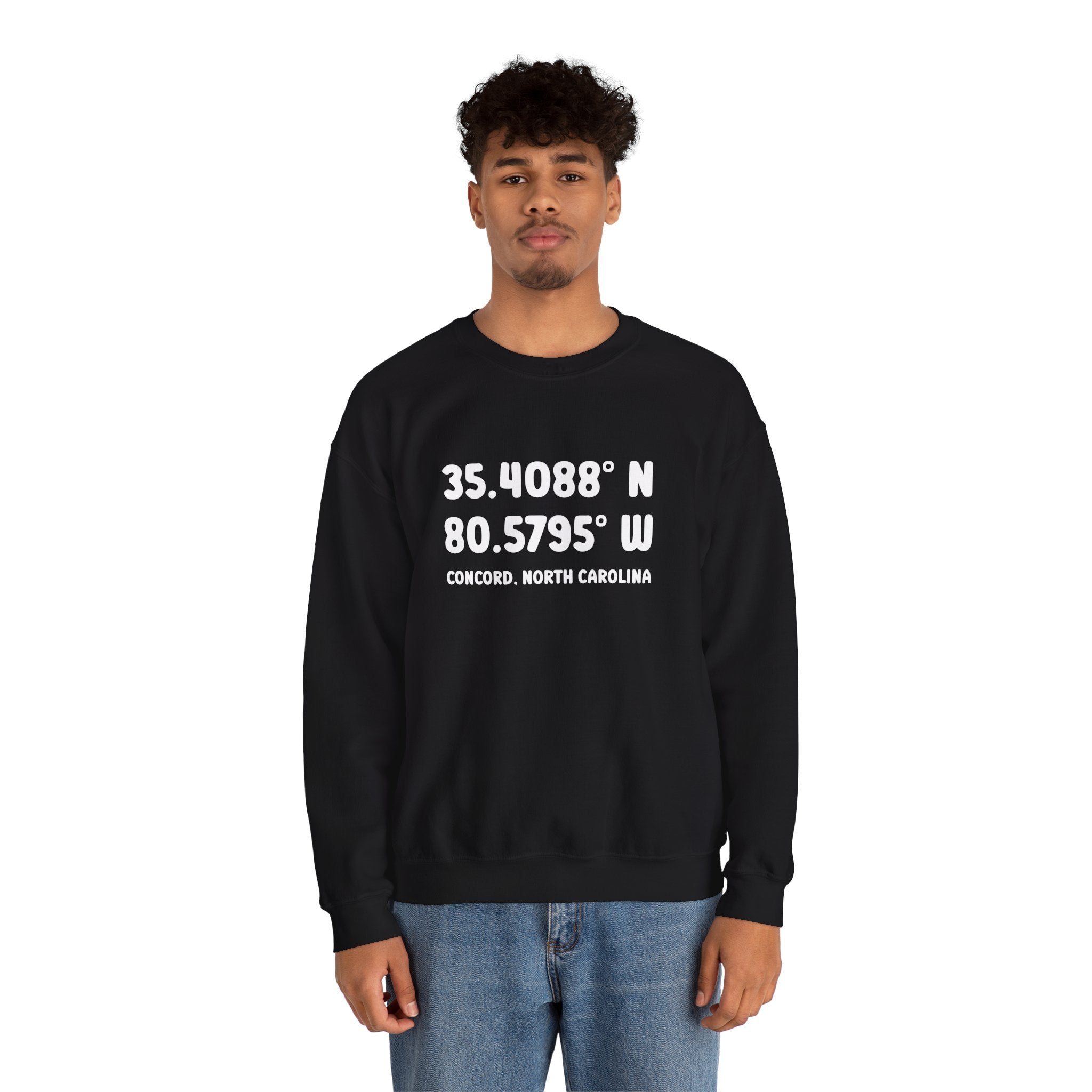 Concord North Carolina NC Coordinance Crewneck Sweatshirt