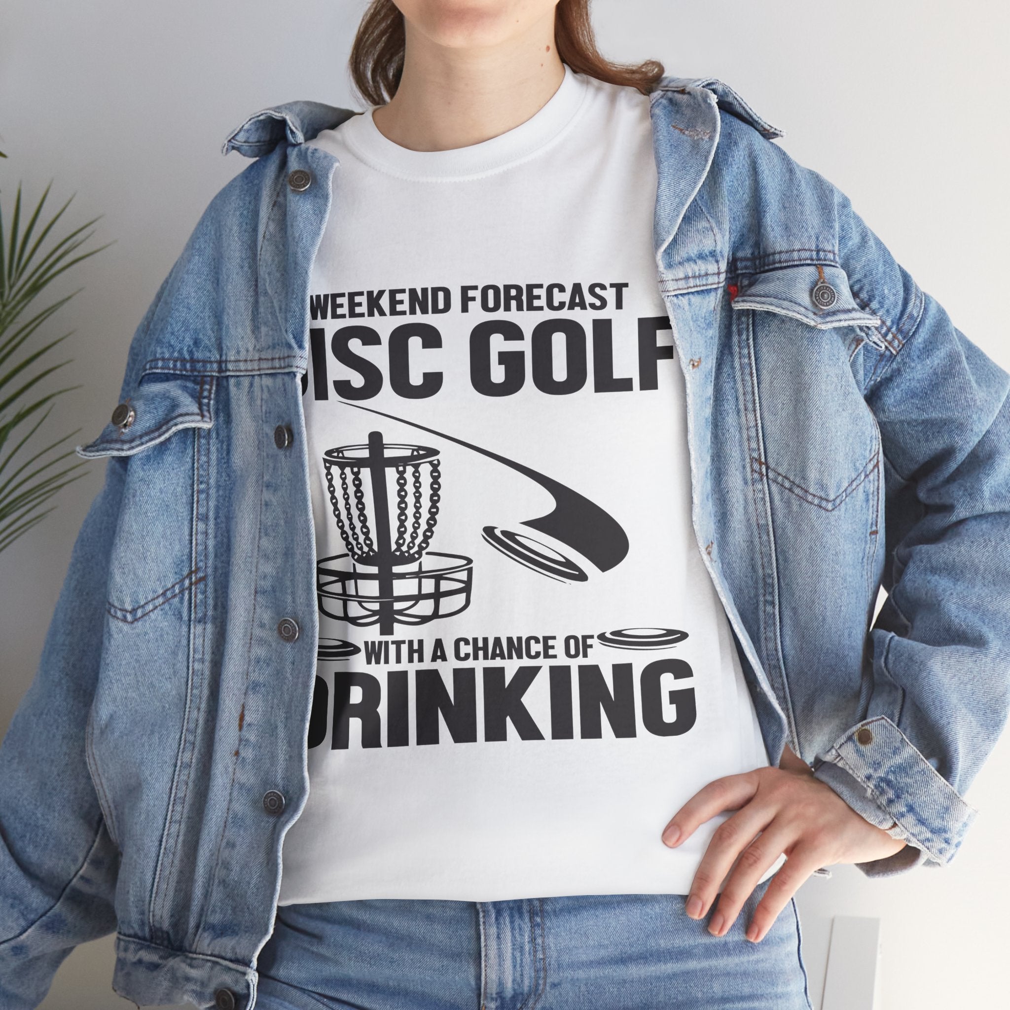 Funny Disc Golf Drinking Unisex Graphic Novelty T-Shirt