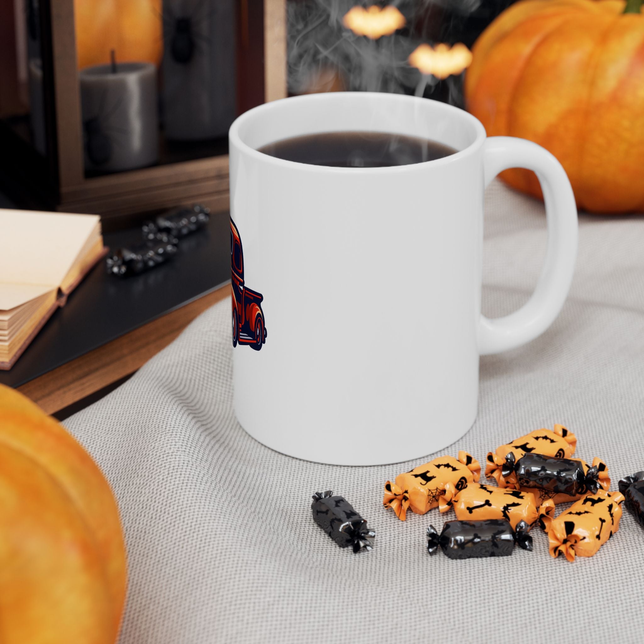 Old-School Retro Truck Graphic Novelty Ceramic Coffee Mug