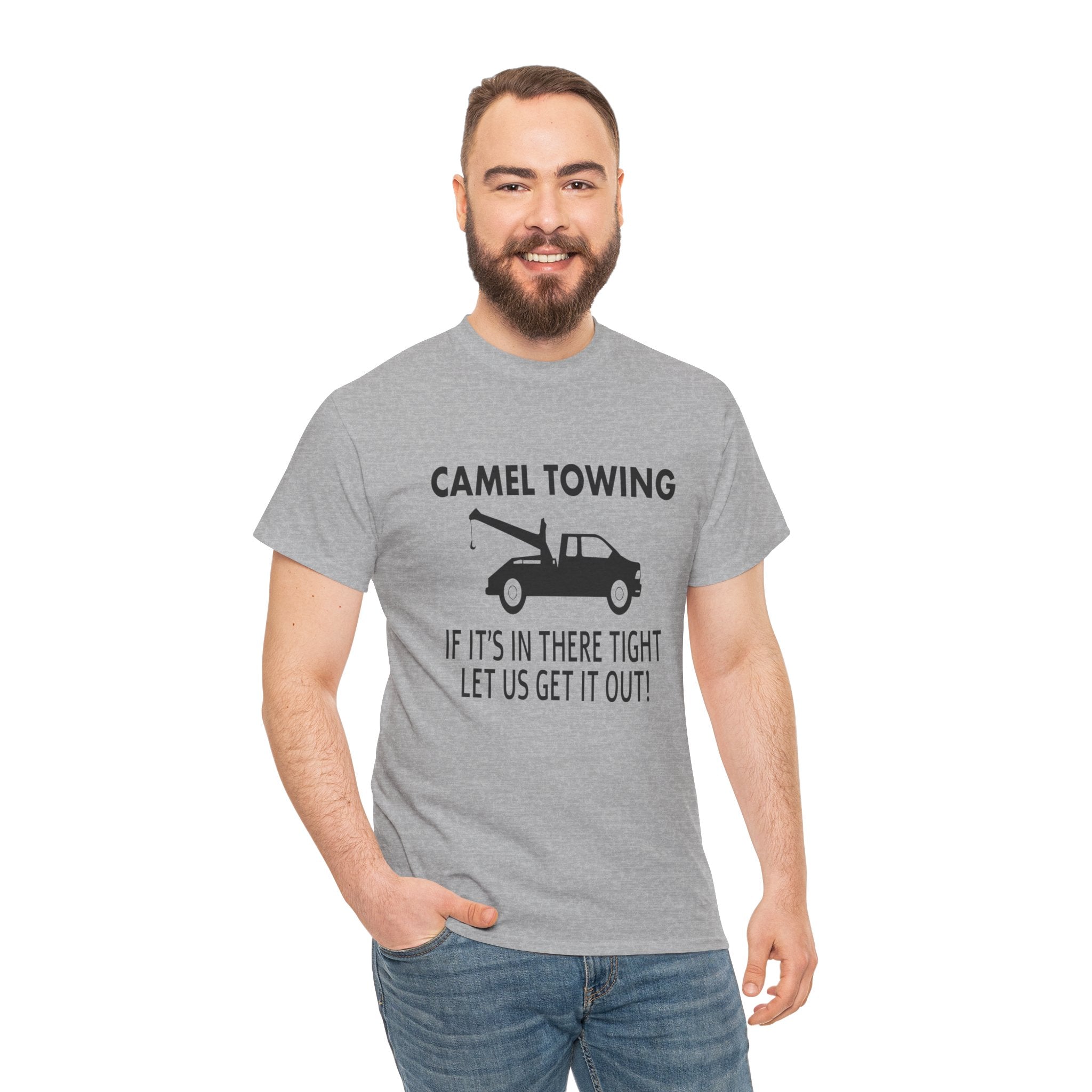 Funny Camel Towing Adult Humor Unisex Graphic Novelty T-Shirt