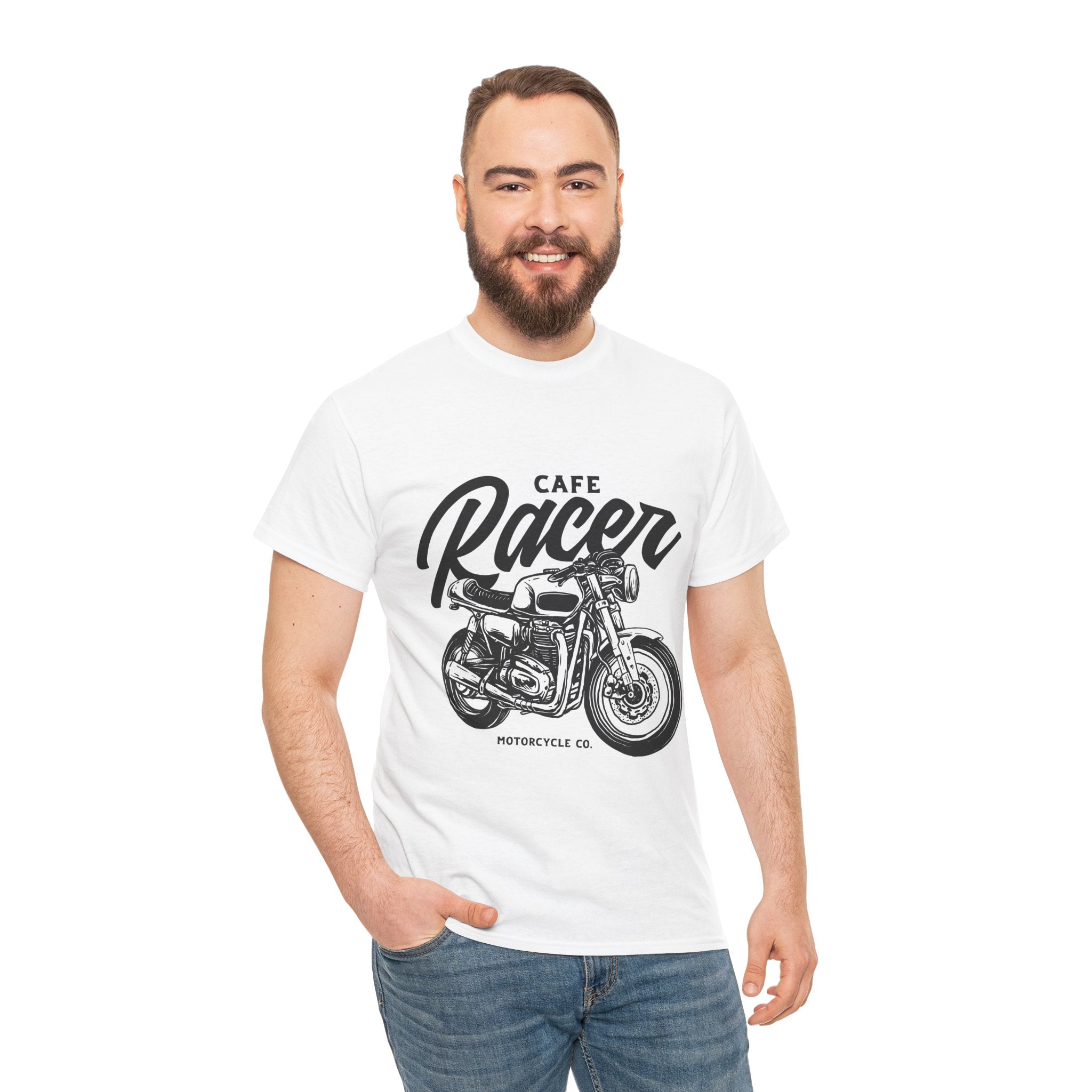 Cafe Racer Motorcycle Unisex Graphic Novelty T-Shirt