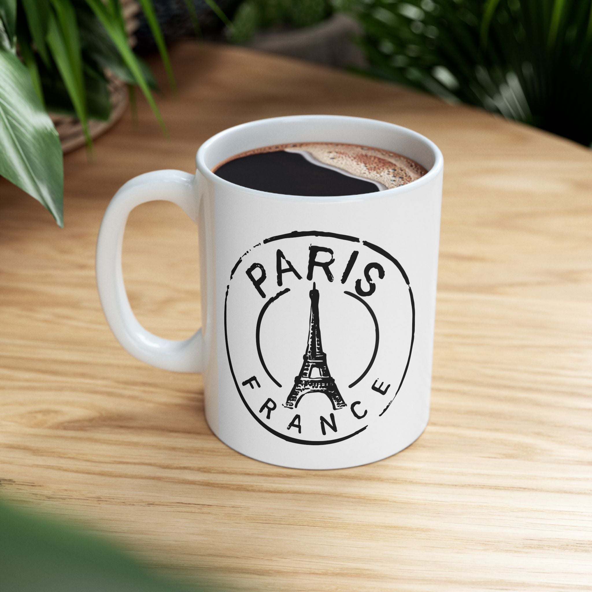 Paris France Eiffel Tower Ceramic Coffee Mug