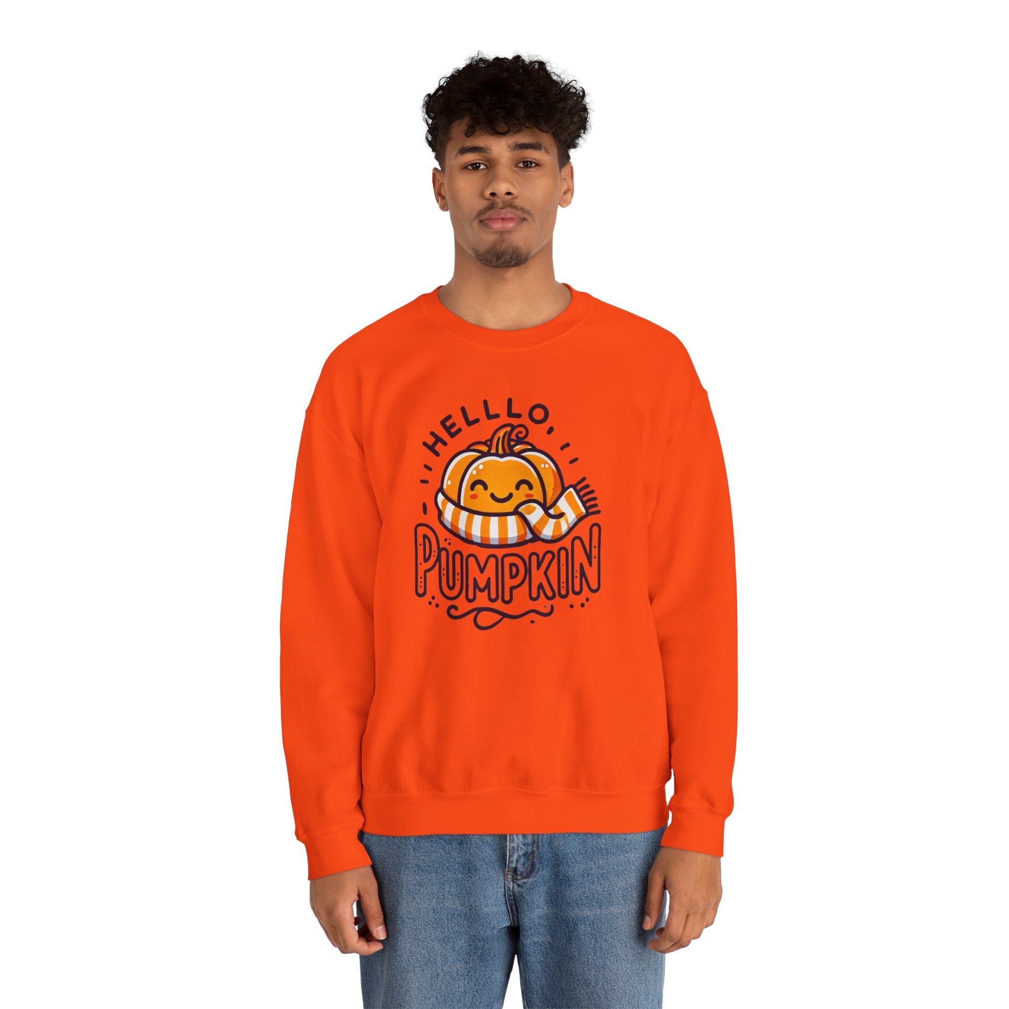 Hello, Pumpkin Smiling Pumpkin Sweatshirt