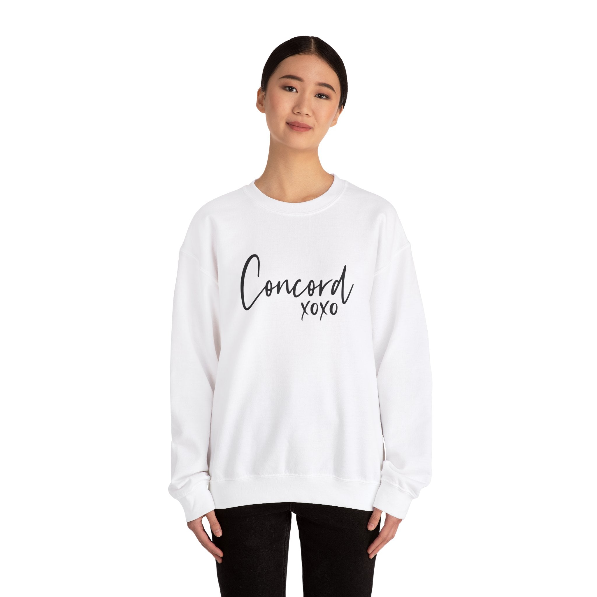 Concord North Carolina NC State Cursive Crewneck Sweatshirt