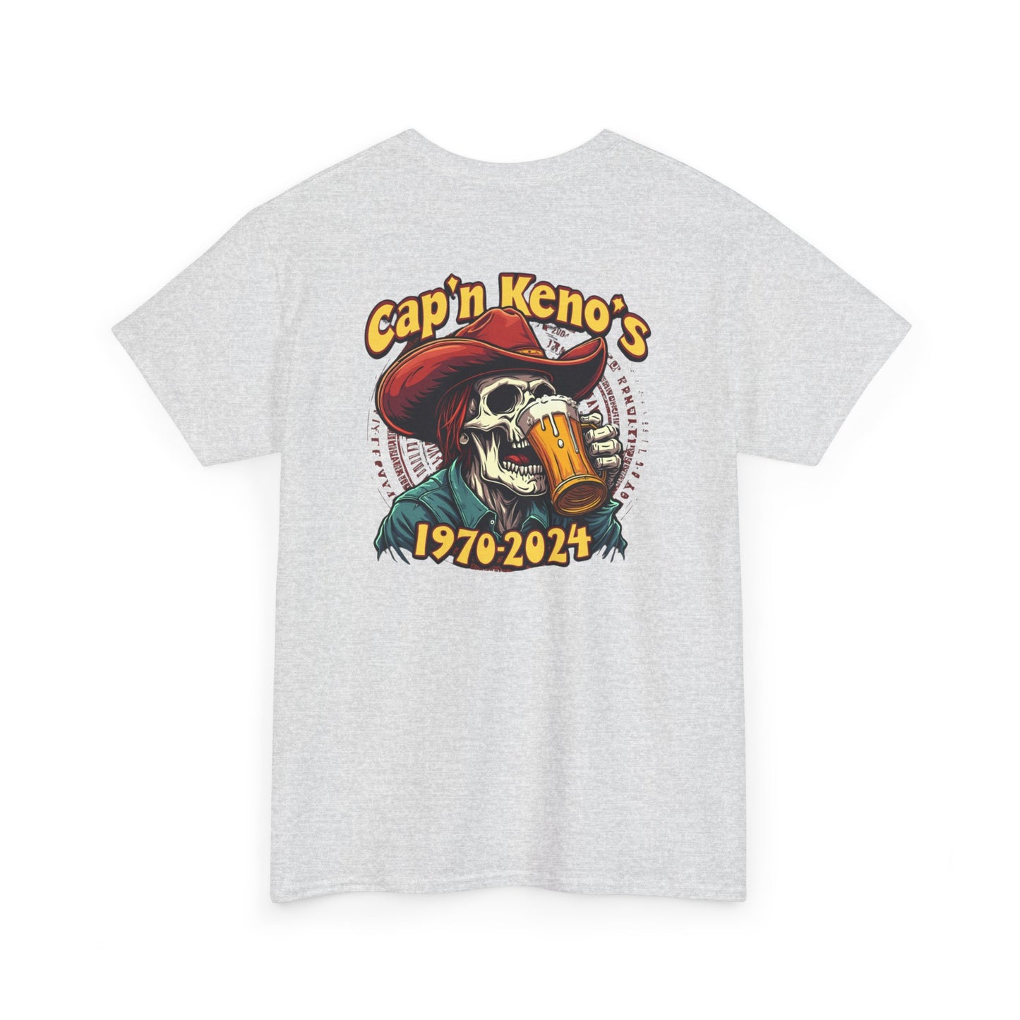 Cap'n Kenos Vintage Skull Graphic T-Shirt