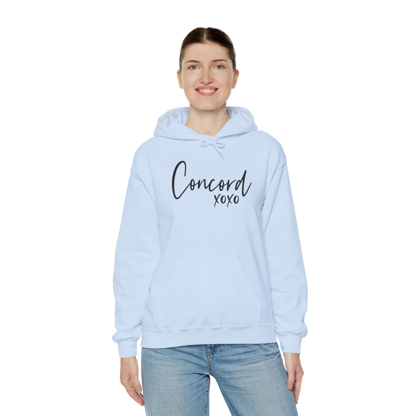 Concord North Carolina NC State Cursive Hoodie