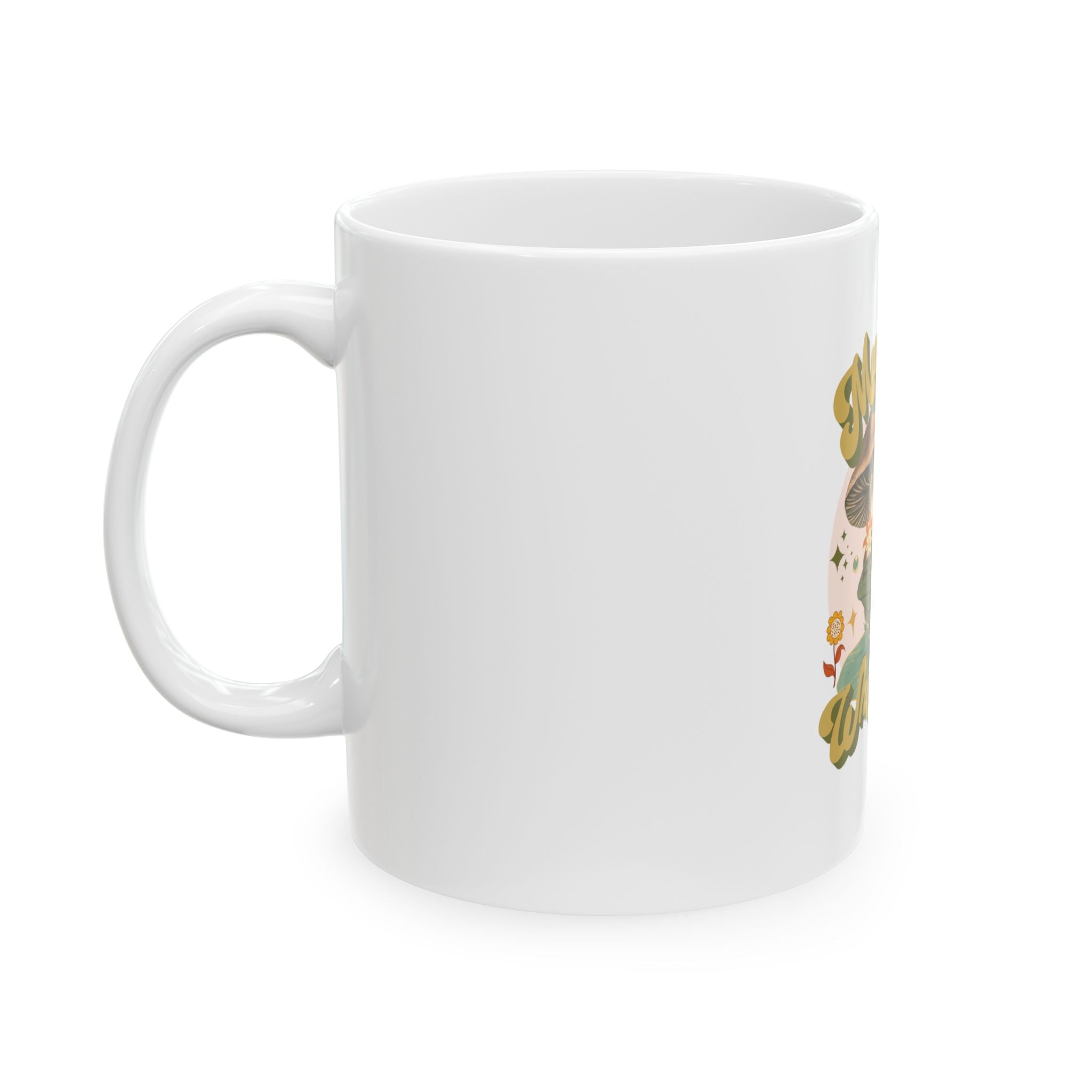 Mushroom Whisperer Toad Graphic Novelty Ceramic Coffee Mug