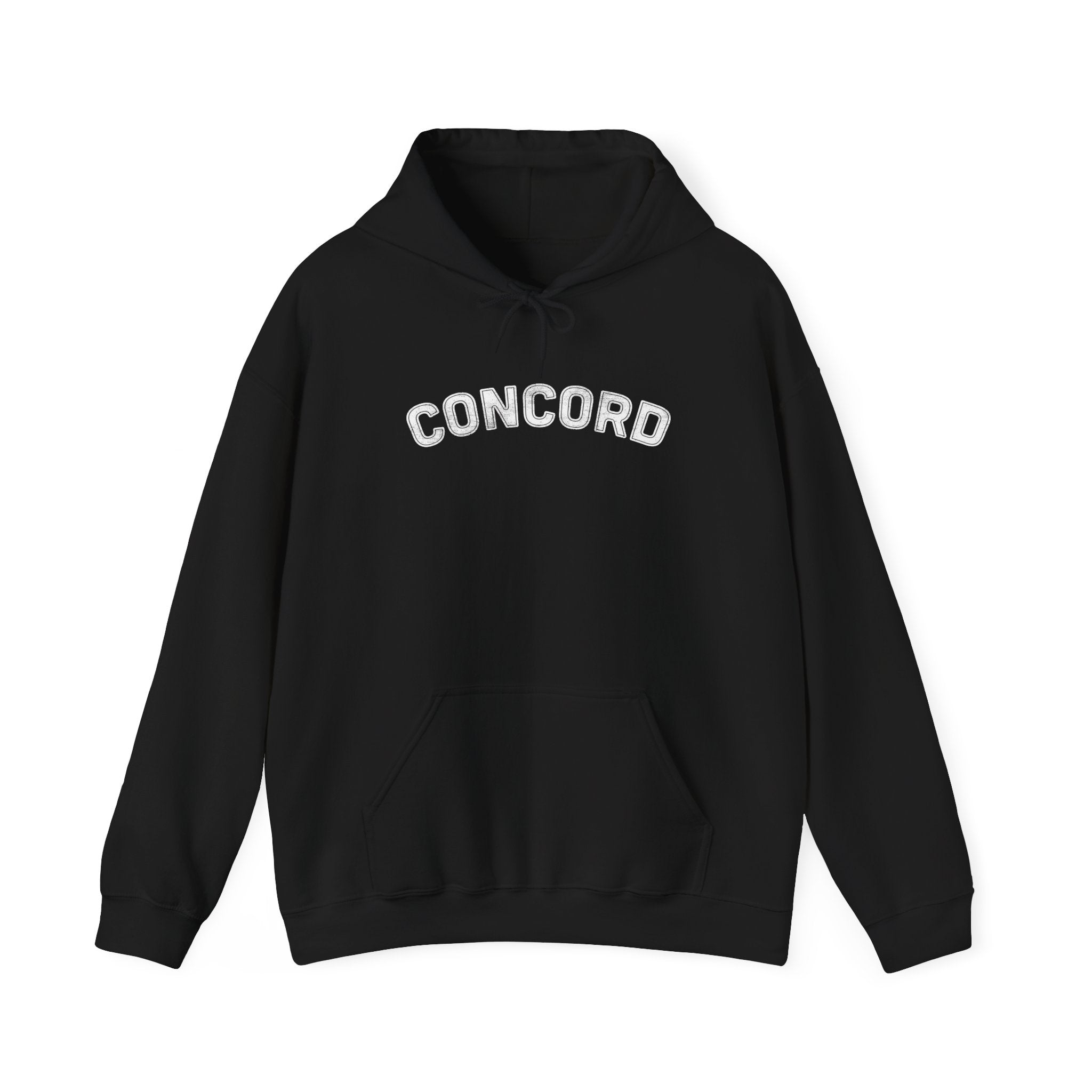 Concord North Carolina NC Curved Font Hoodie