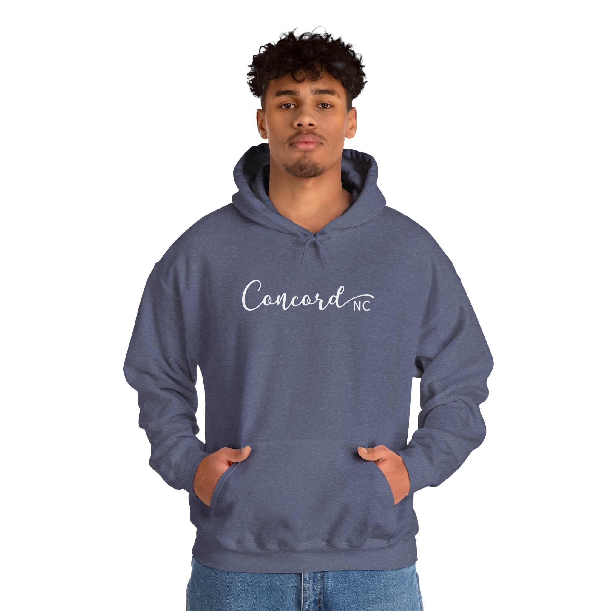 Concord North Carolina NC State Cursive Hoodie