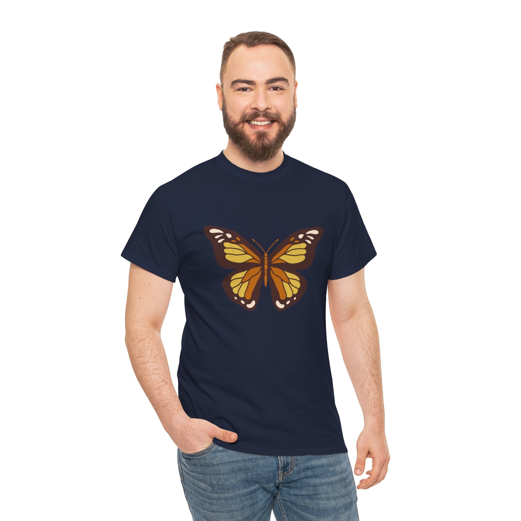 Cute Boho Retro Butterfly Unisex Graphic Novelty Shirt Tee