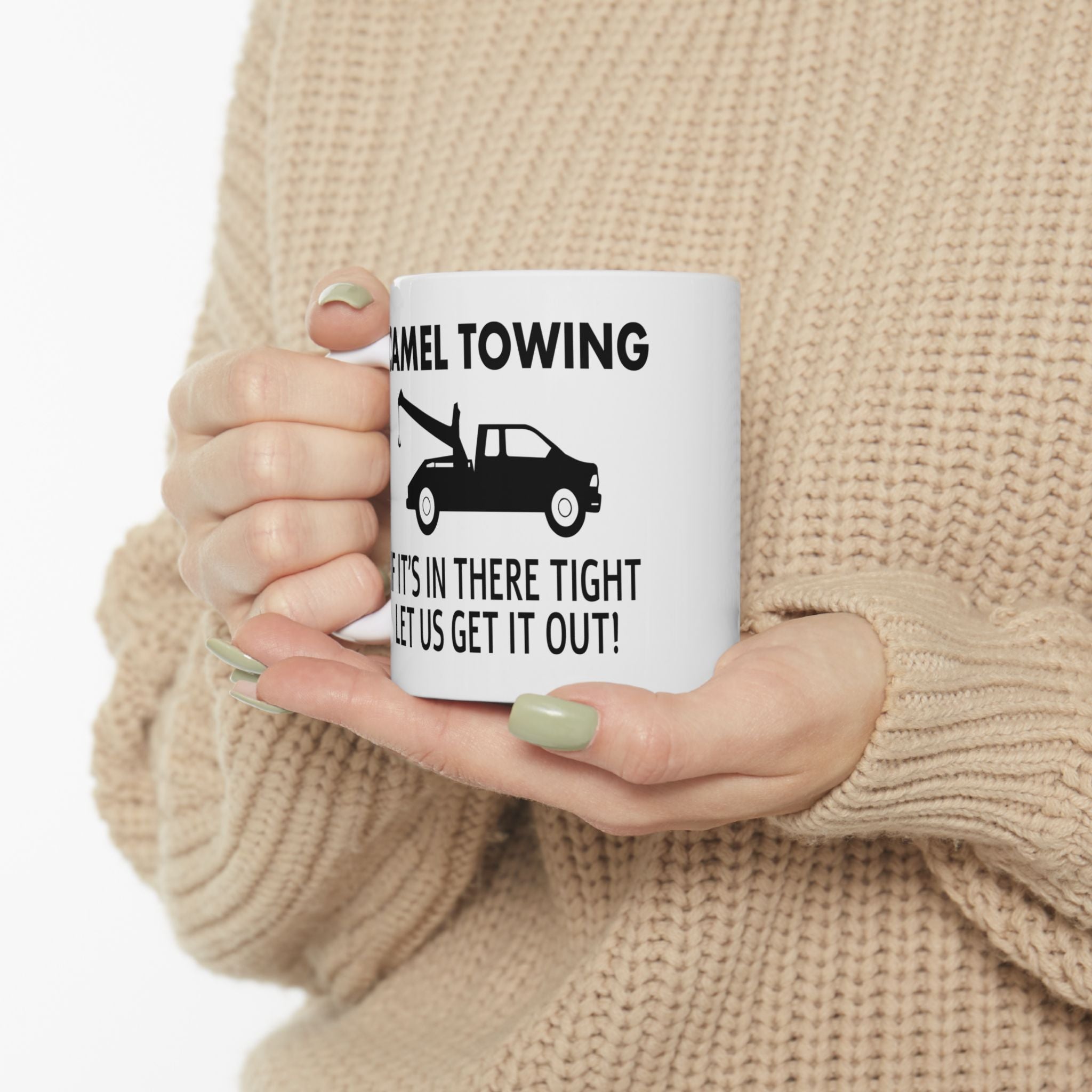 Funny Camel Towing Adult Humor Ceramic Coffee Mug