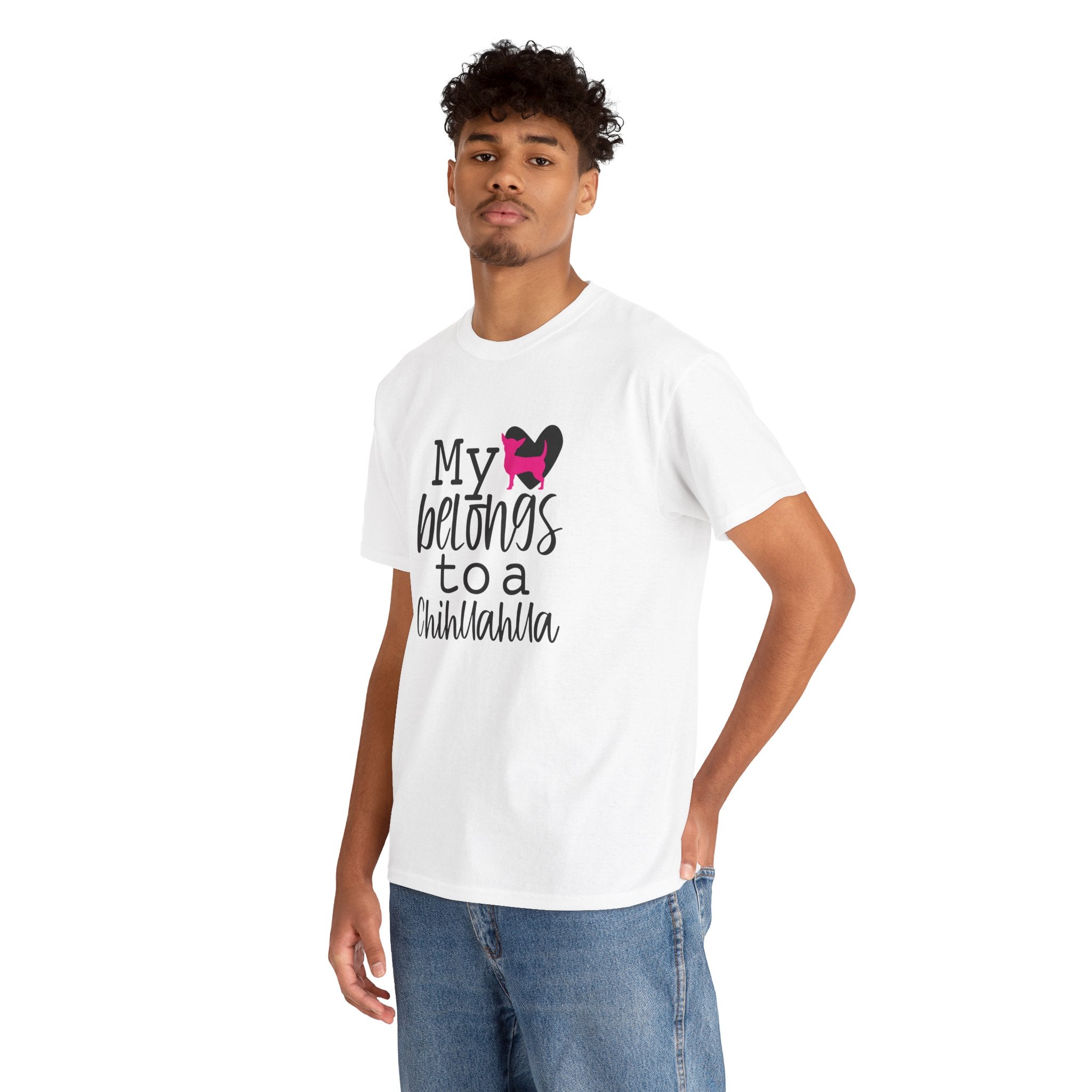 My Heart Belongs To A Chihuahua Dog Lover Gift Unisex Graphic Novelty Tee