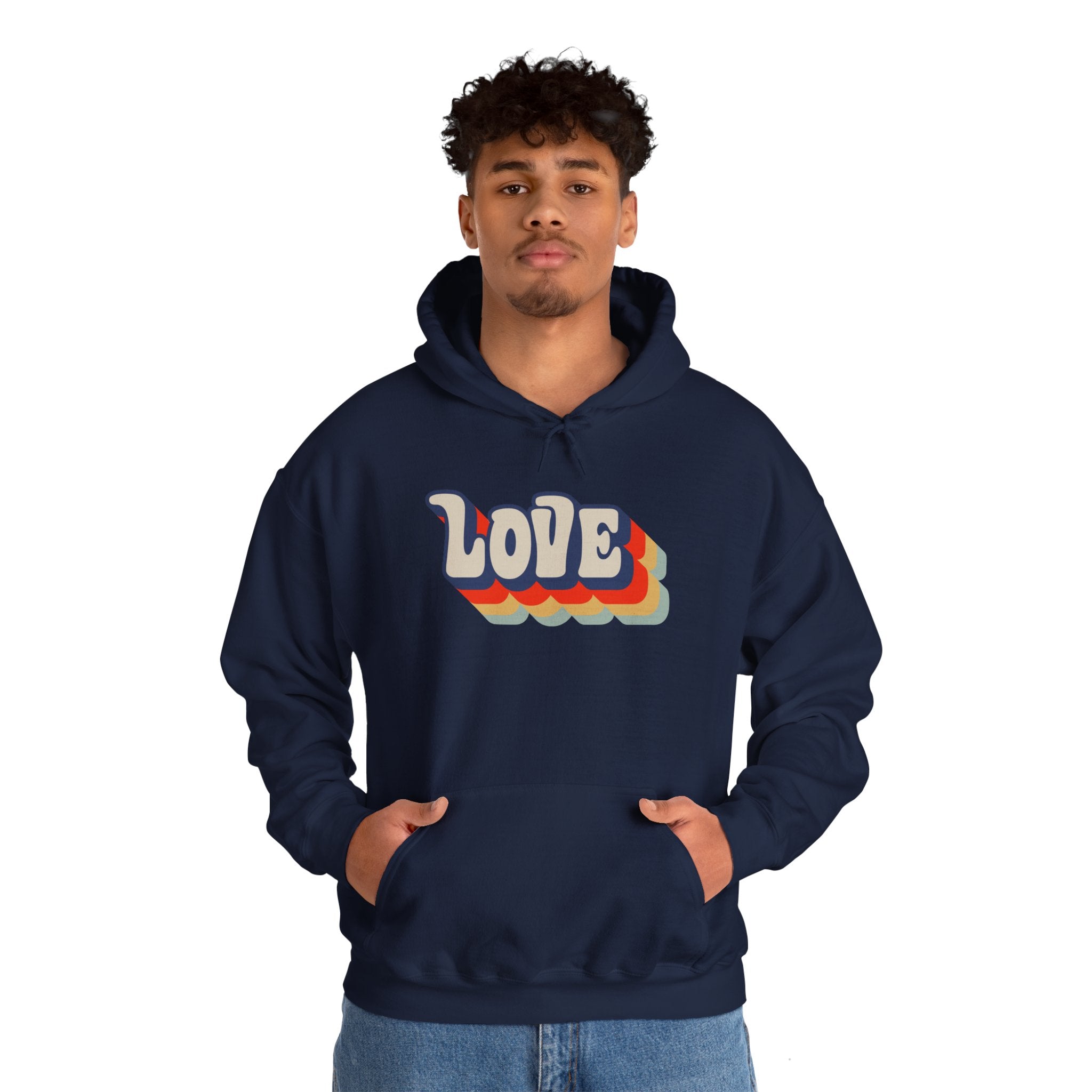 Love Retro Vintage Unisex Hoodie