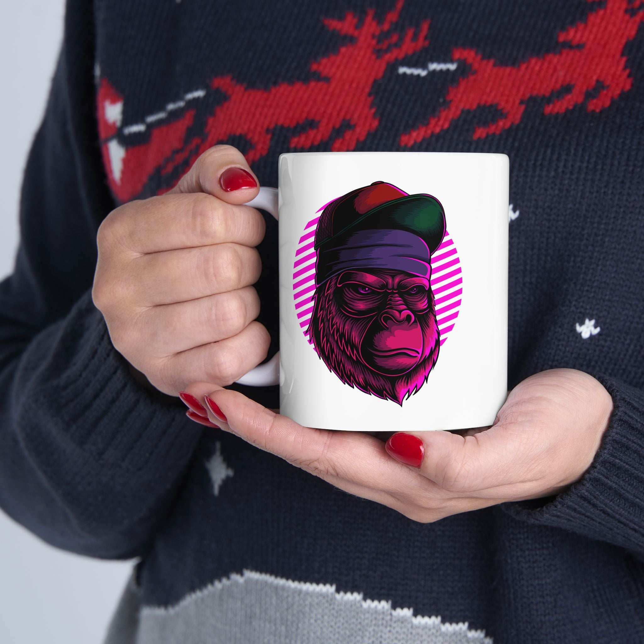 Ape Gorilla Cartoon Ceramic Coffee Mug