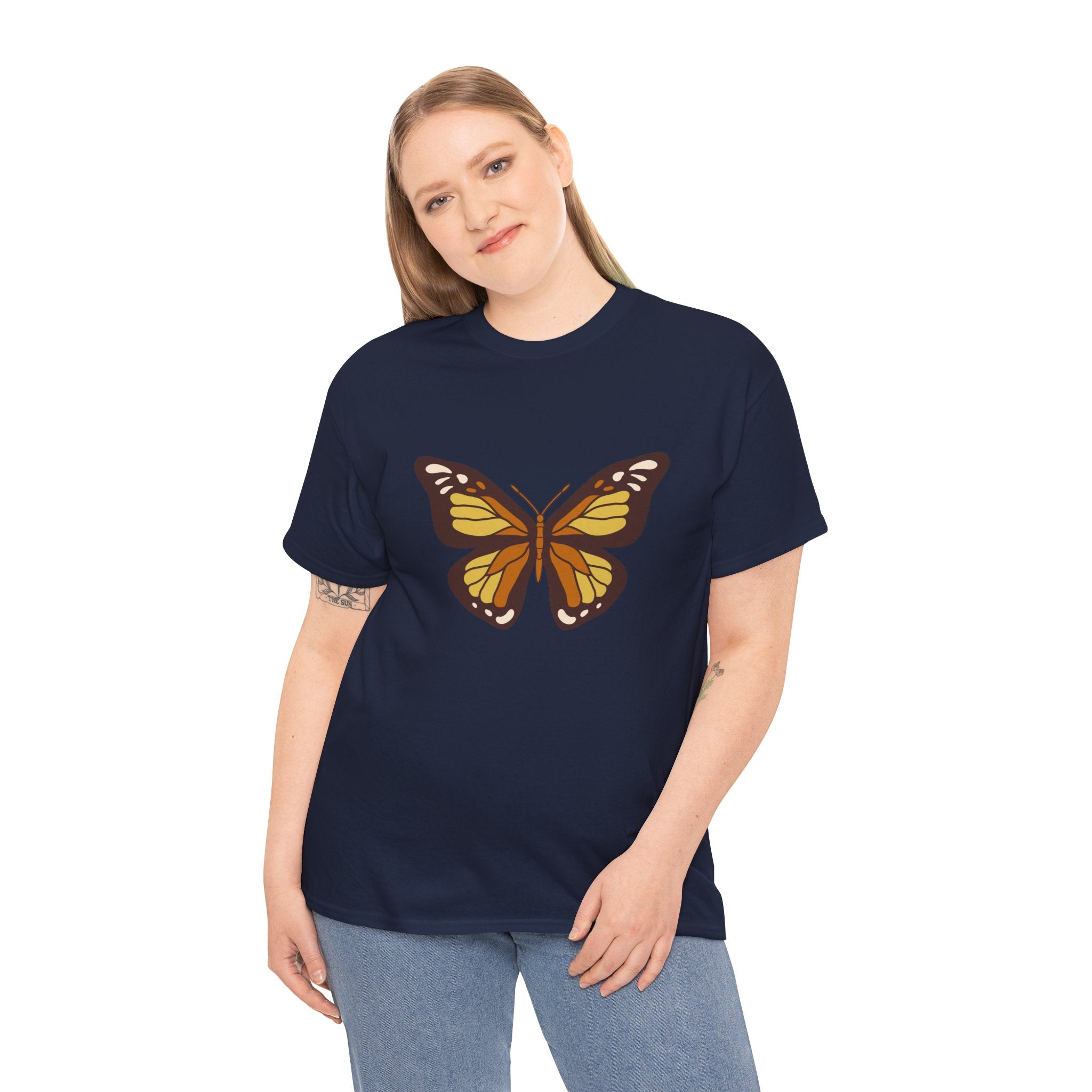 Cute Boho Retro Butterfly Unisex Graphic Novelty Shirt Tee