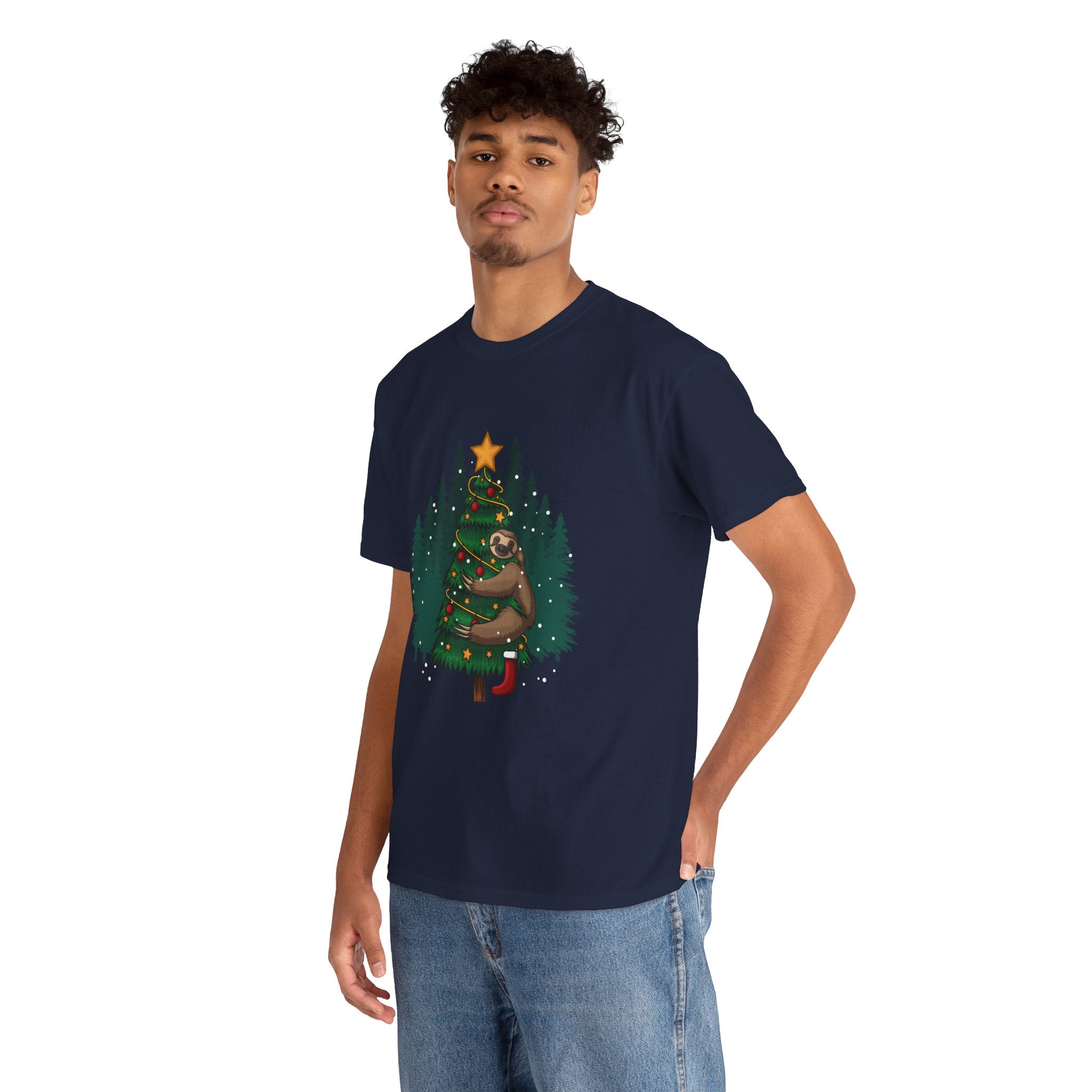 Funny Sloth Christmas Tree Unisex T-Shirt