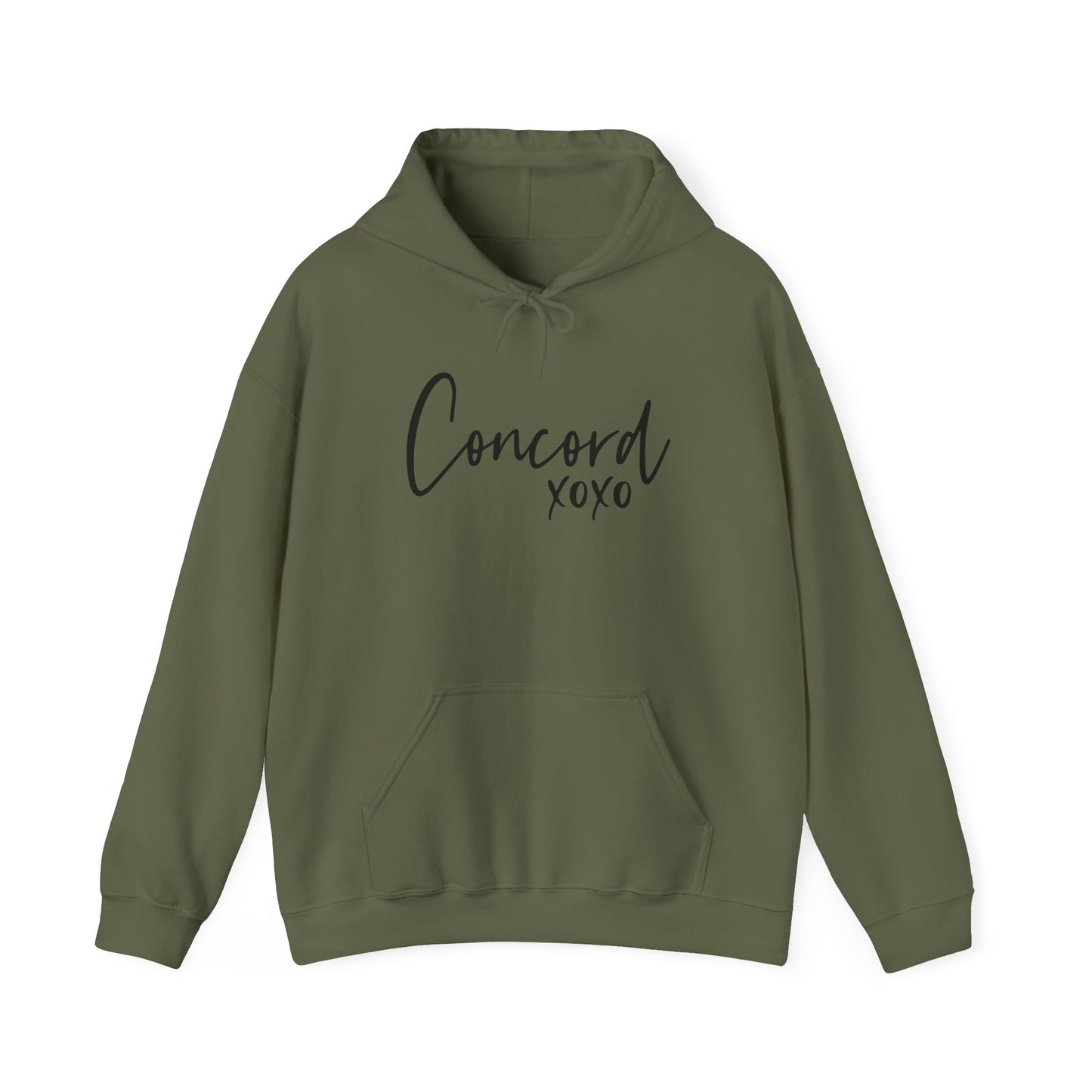 Concord North Carolina NC State Cursive Hoodie