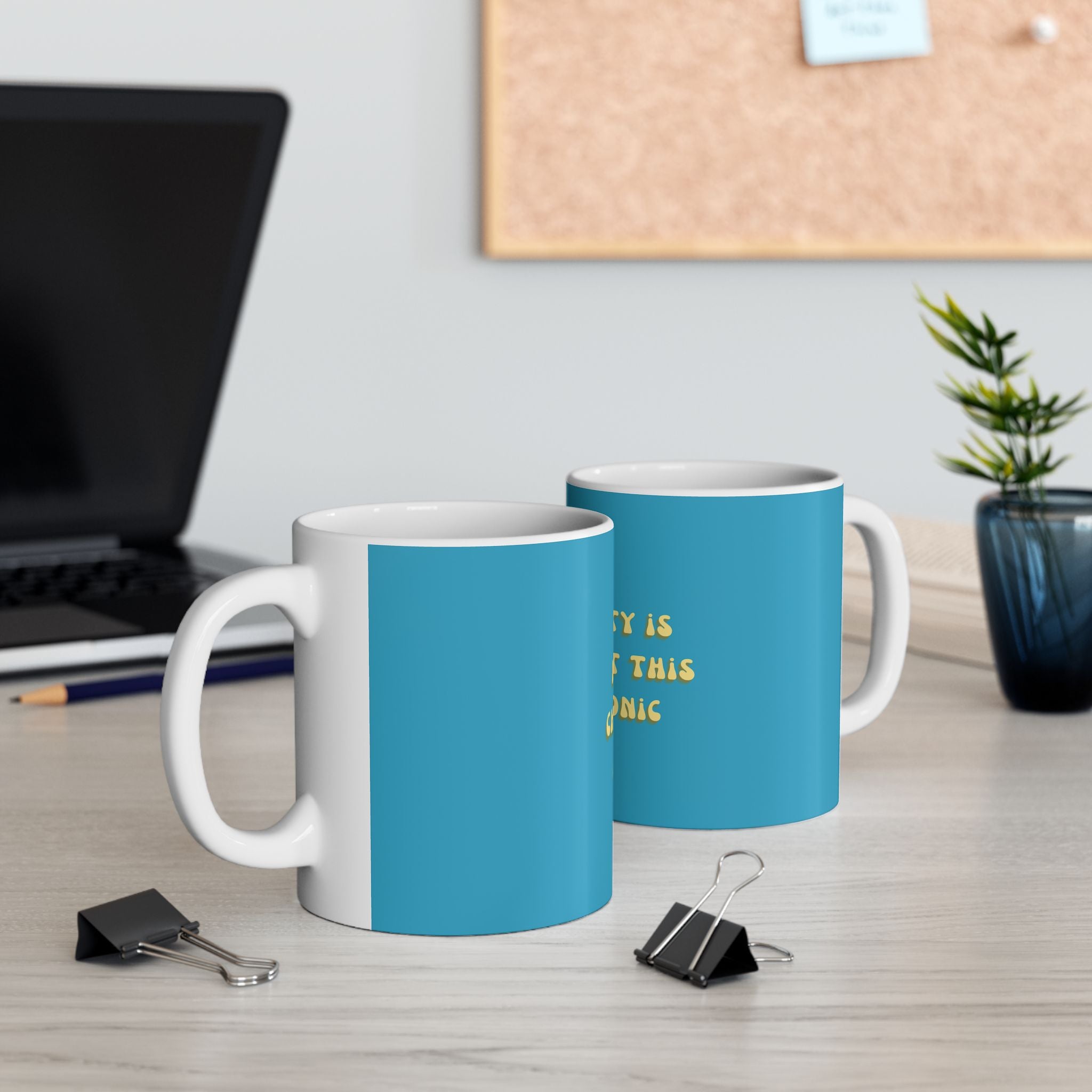 Funny Anxiety Meme Graphic Novelty Ceramic Coffee Mug