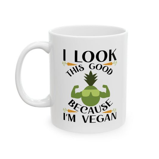 Funny Vegan Novelty Graphic Gift Ceramic Coffee Mug