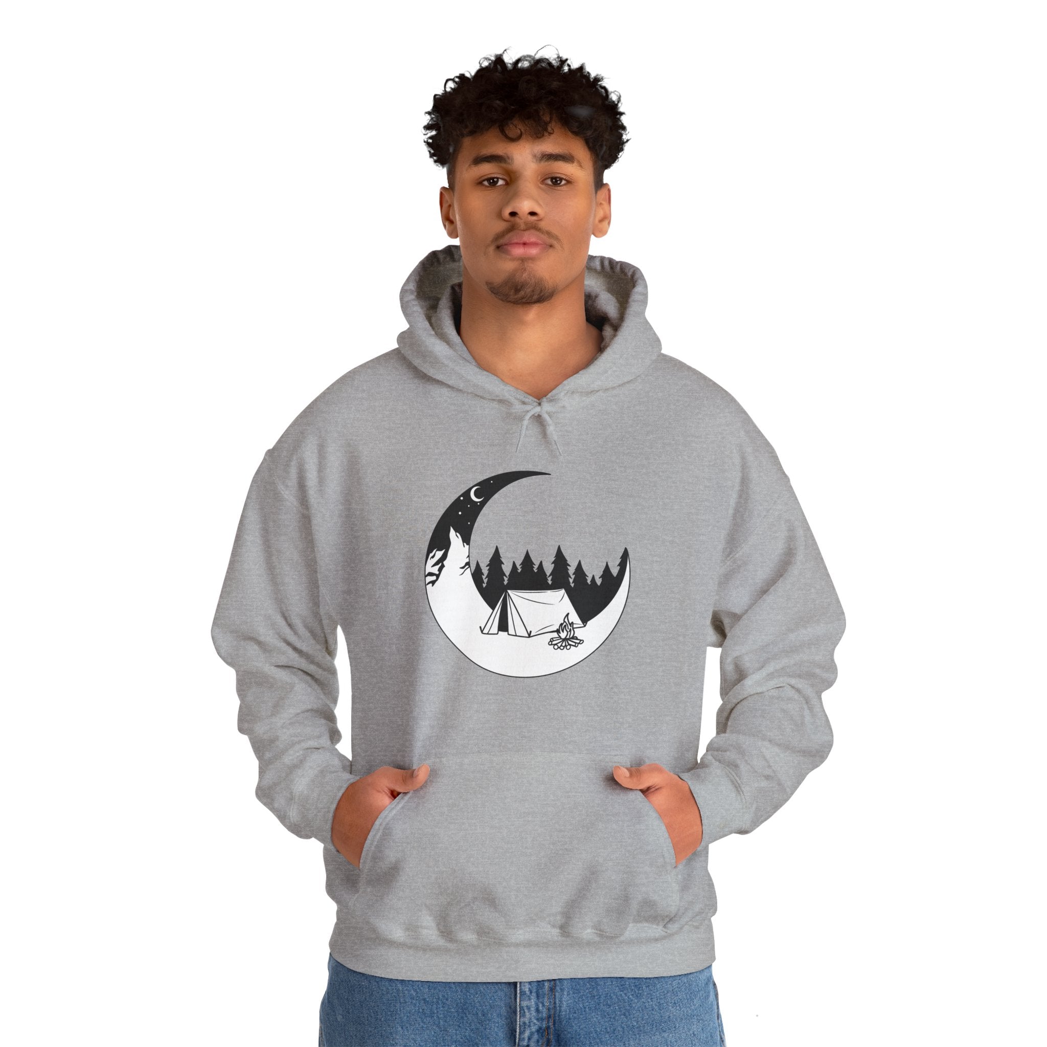 Outdoor Camping Moon Unisex Hoodie