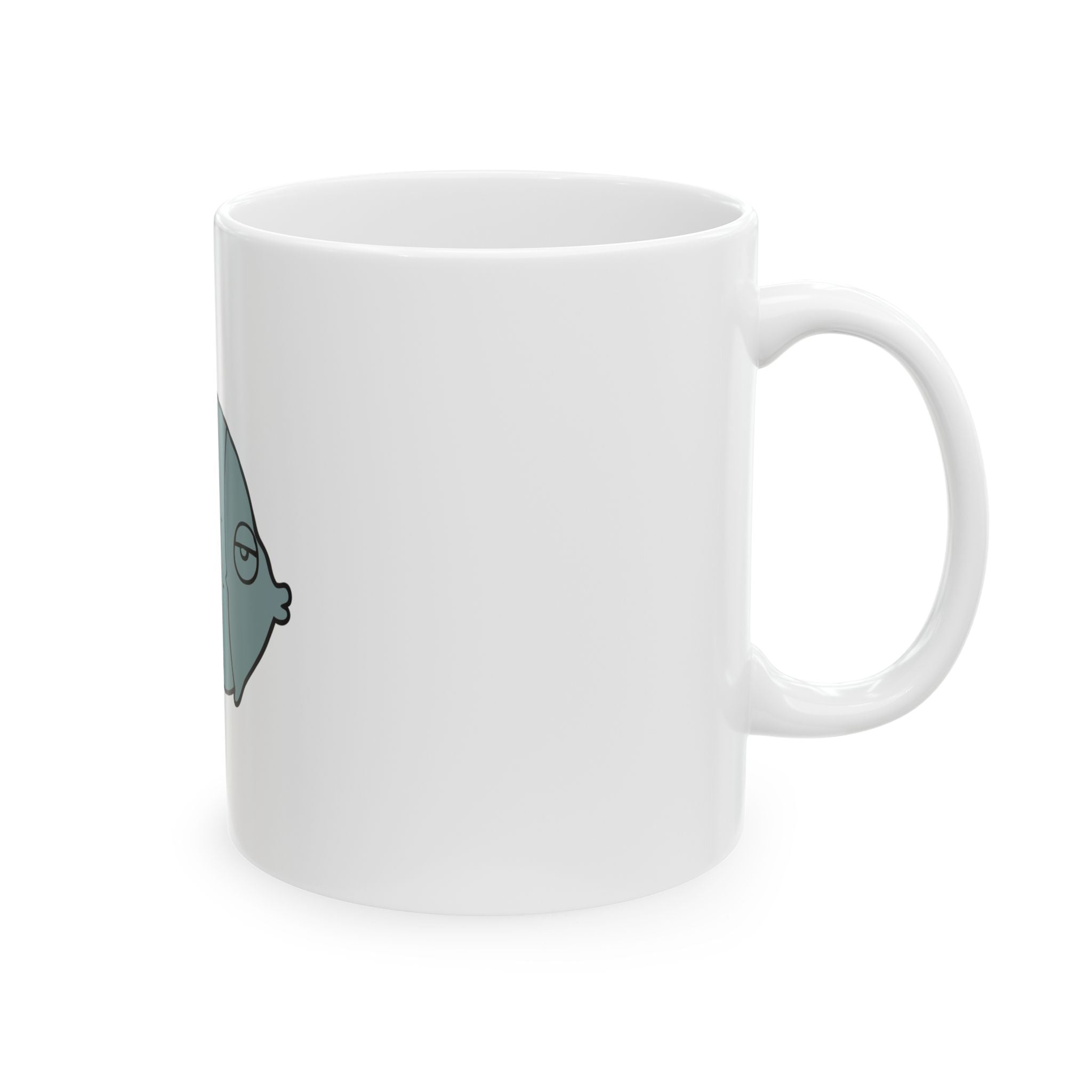 Cute Cartoon Fish Graphic Novelty Ceramic Coffee Mug