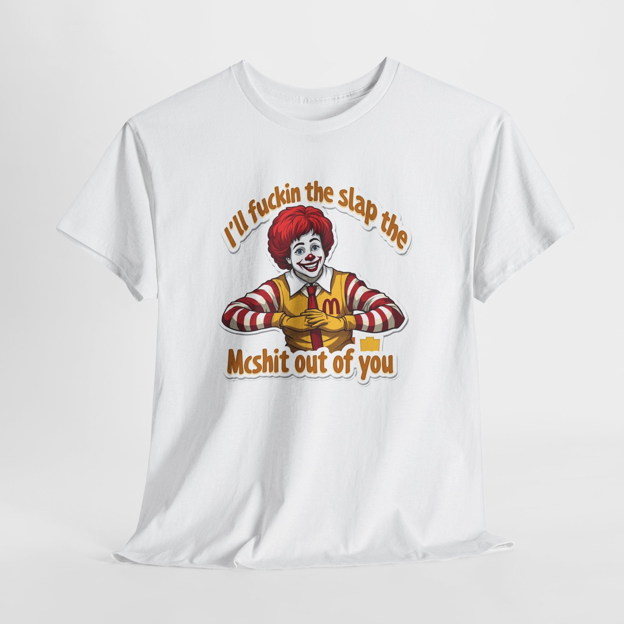 Funny McSlap Cartoon Humorous Unisex Tee, Graphic Meme Shirt