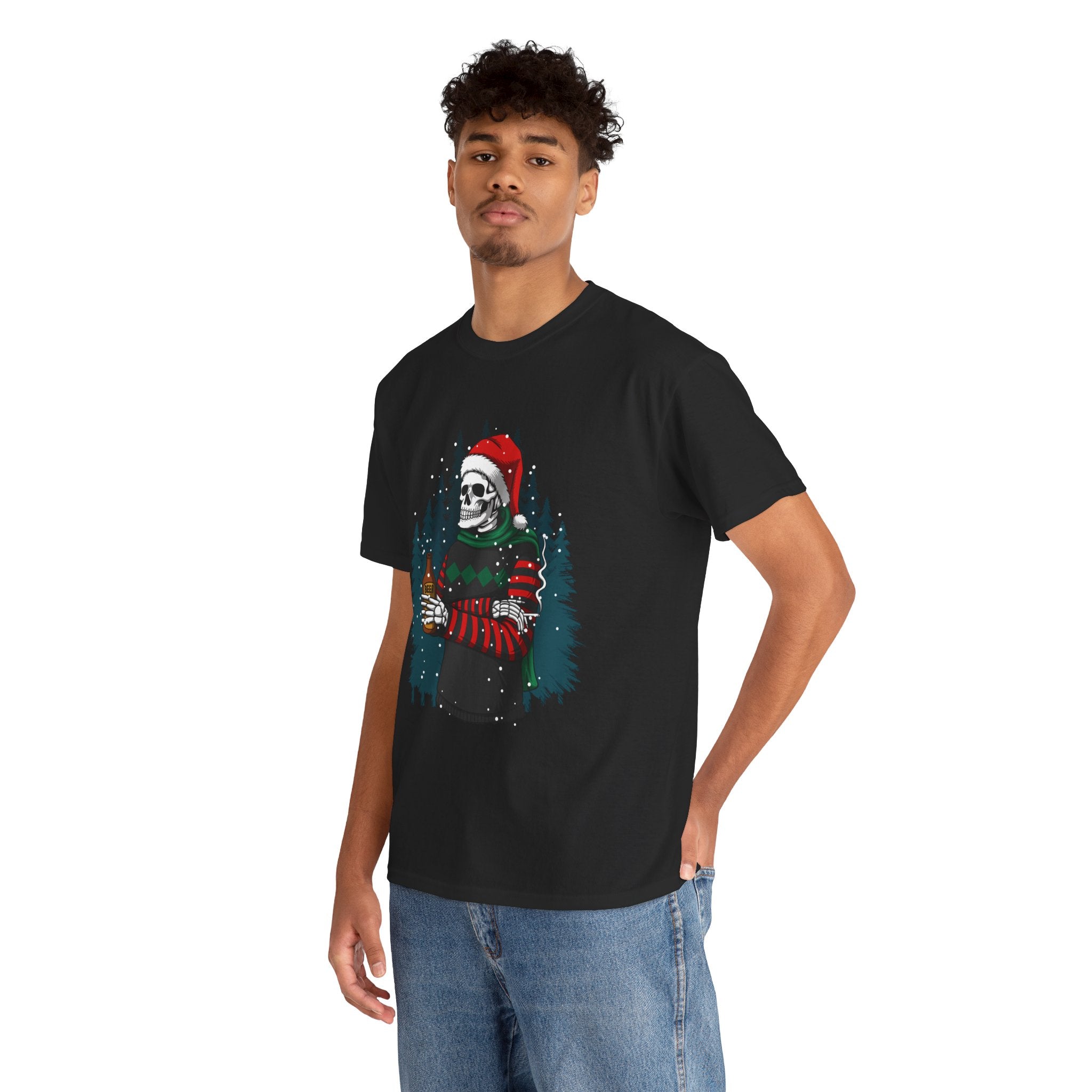 Christmas Skeleton Skull Santa Holiday Unisex T-Shirt