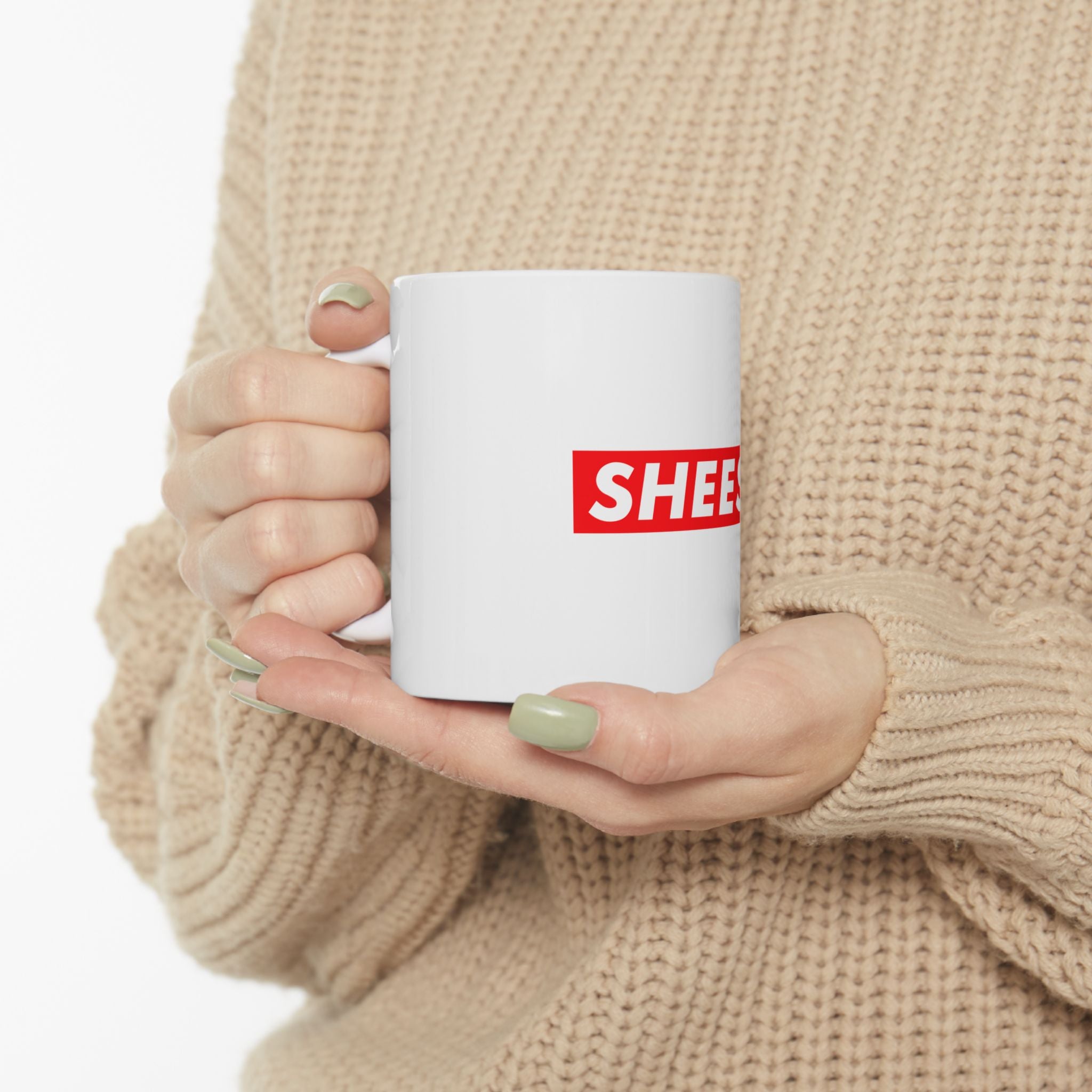 Funny Sheesh Meme Graphic Novelty Ceramic Coffee Mug