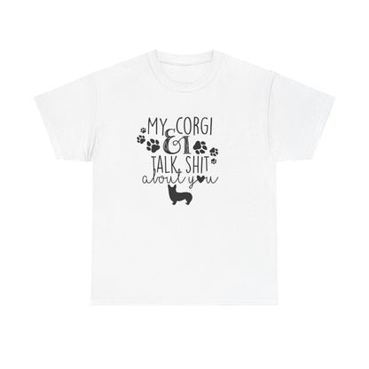 Funny Cute Corgi Dog Lover Gift Unisex Graphic Novelty Tee