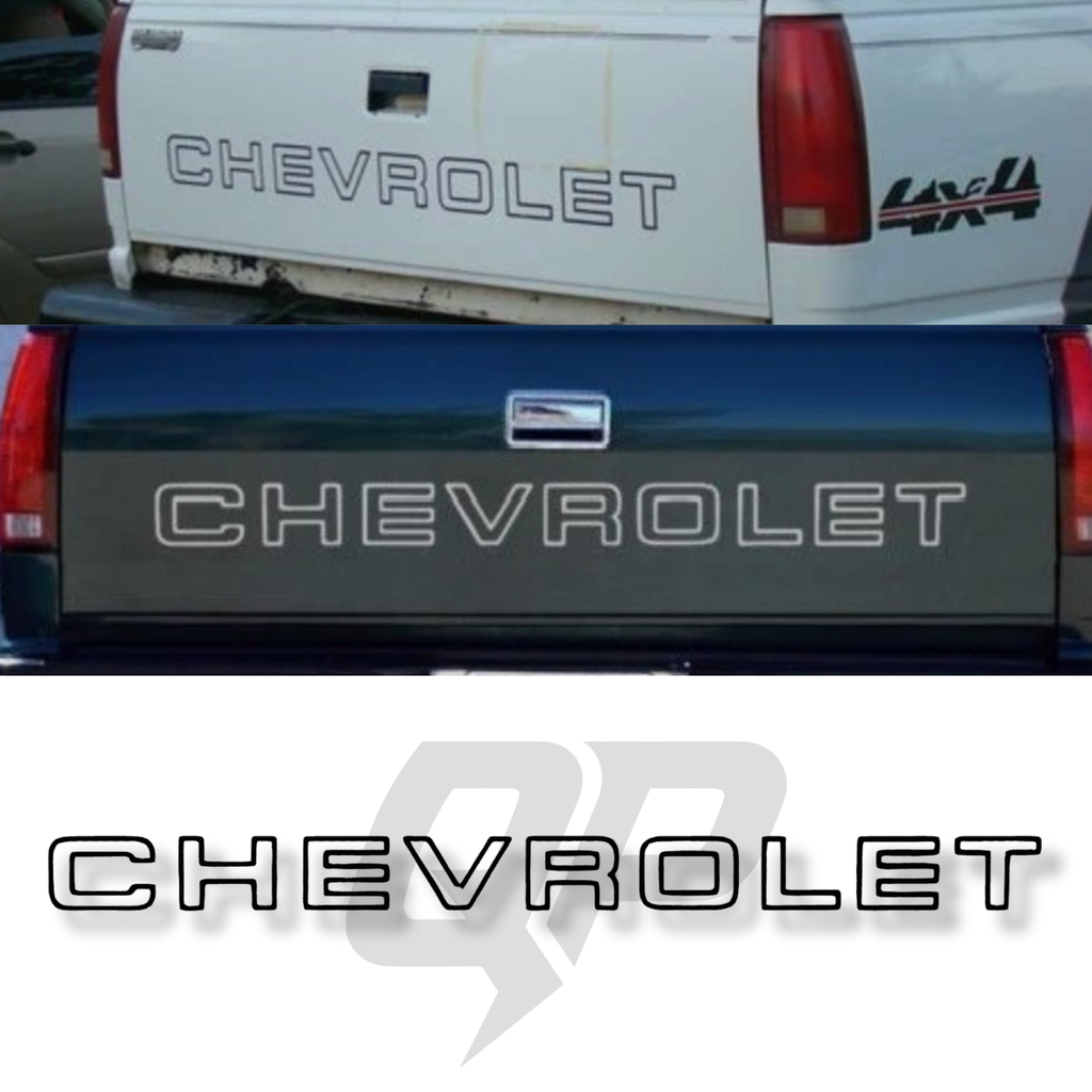 Calcomanía clásica para Chevrolet, letras para portón trasero de camioneta, calcomanías de vinilo para Silverado 1500